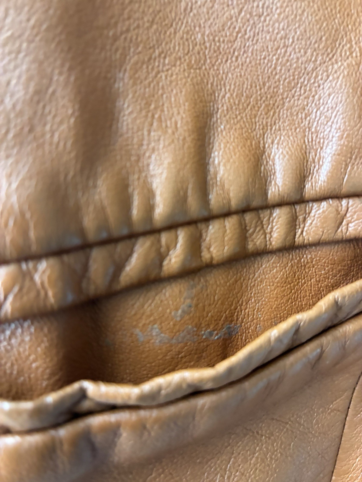 The Tannery West VTG Leather Blazer Jacket Women’s Brown Lined