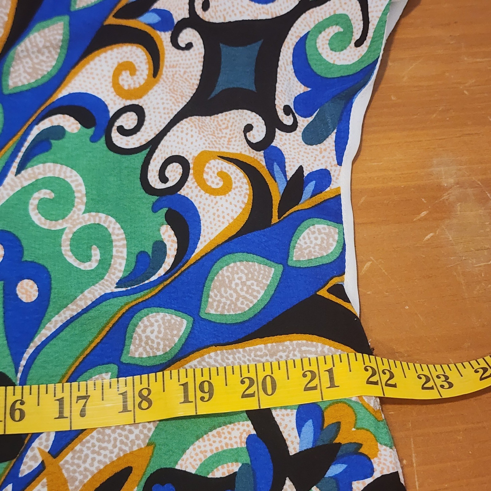 Anthropologie Maeve Folksong Shift Dress Womens XL Blue Green Bird Floral Casual
