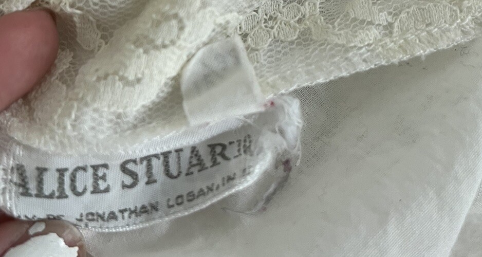 vintage alice stuart lace peasant bohemian victorian blouse