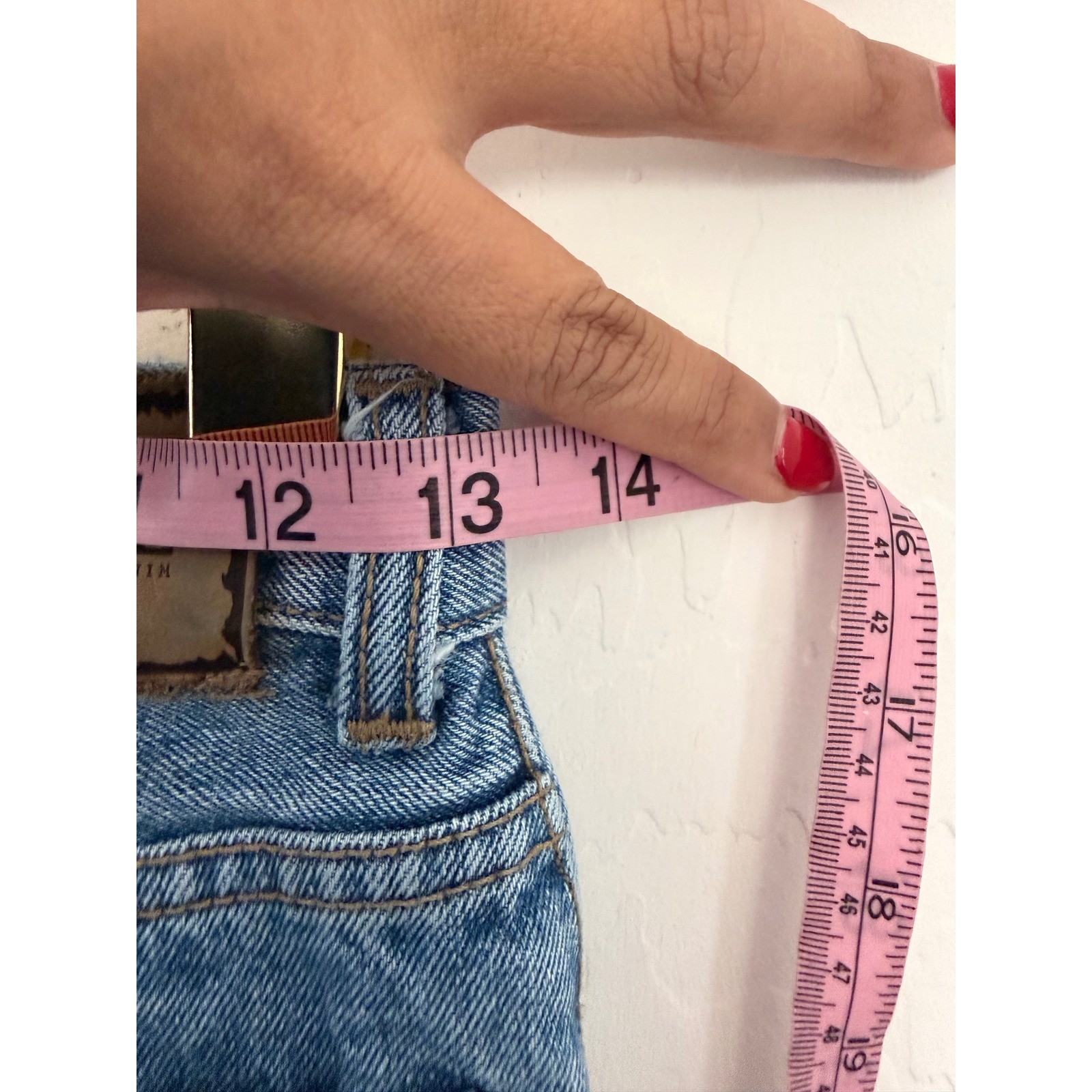 Vintage Lawman World Class Denim High Waisted Tapered Leg Jeans Medium Wash 7 27