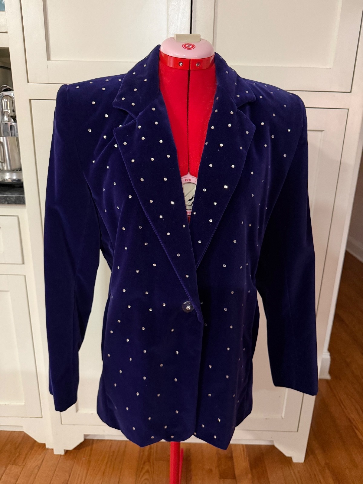 Vintage 80’s & 90’s Purple Velvety Blazer Excellent Condition xs/small Vtg