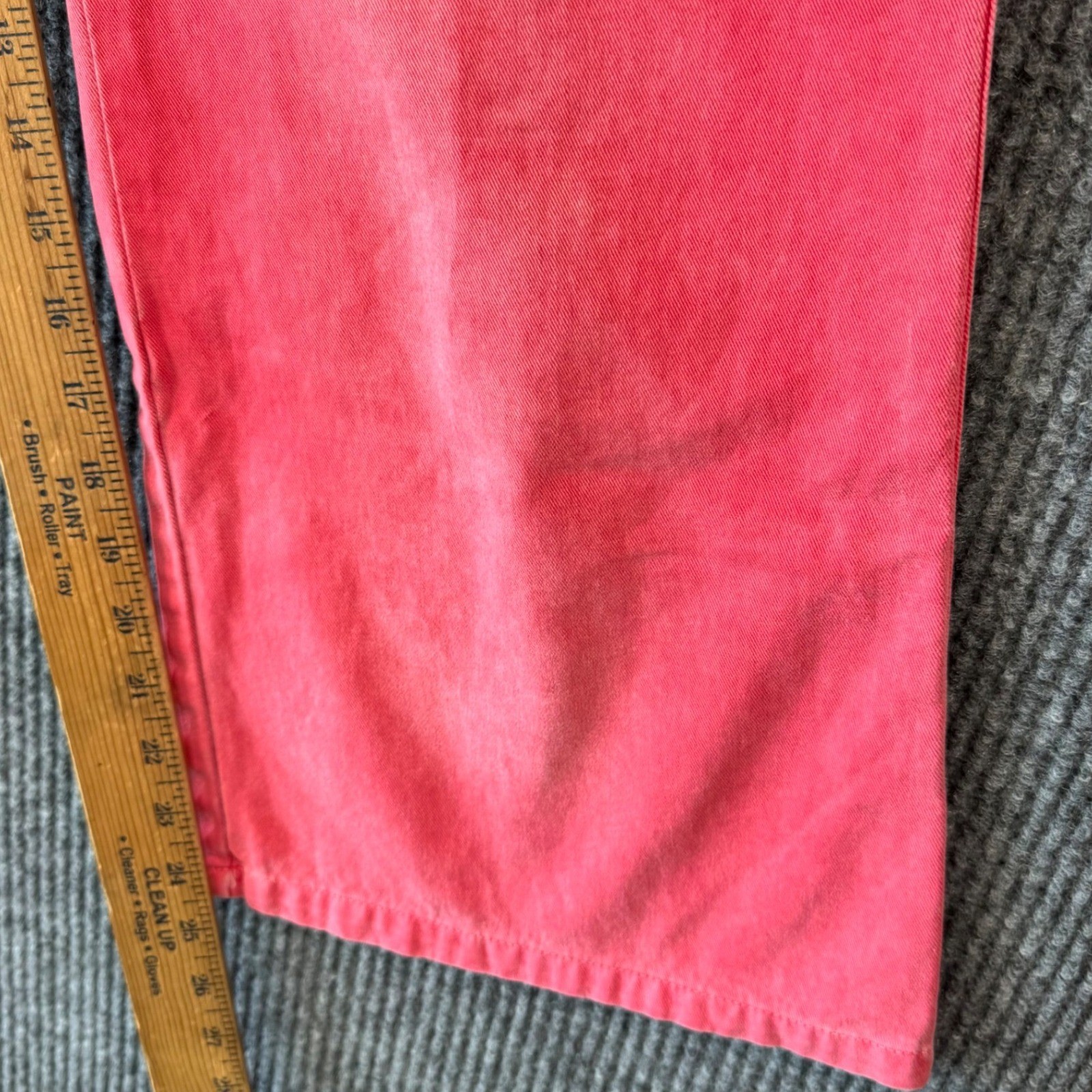 Periscope Juniors Y2K Coral Cropped Flare Jean 32×24 Bratz Core Bold 2000s Retro