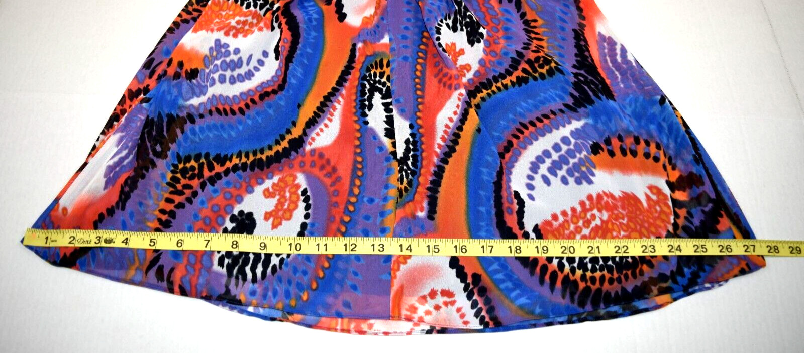 Vintage Halter Top Kitty Sexy Yet Classy Size S/M 90s Purple Blue Orange Swirls