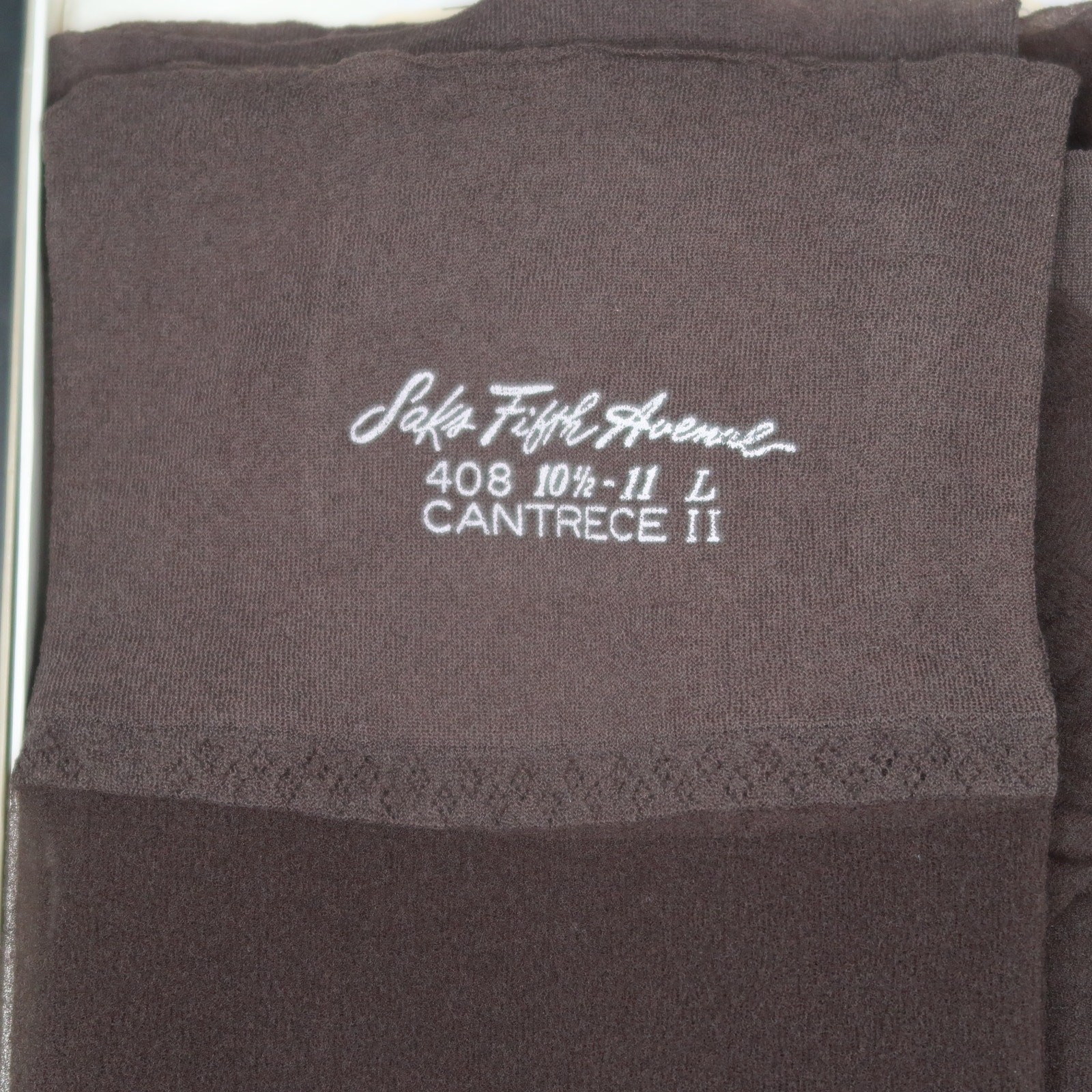Saks Fifth Avenue Stockings 408 10.5-11 Long W Cantrece II Dusk 5 Pairs Vintage