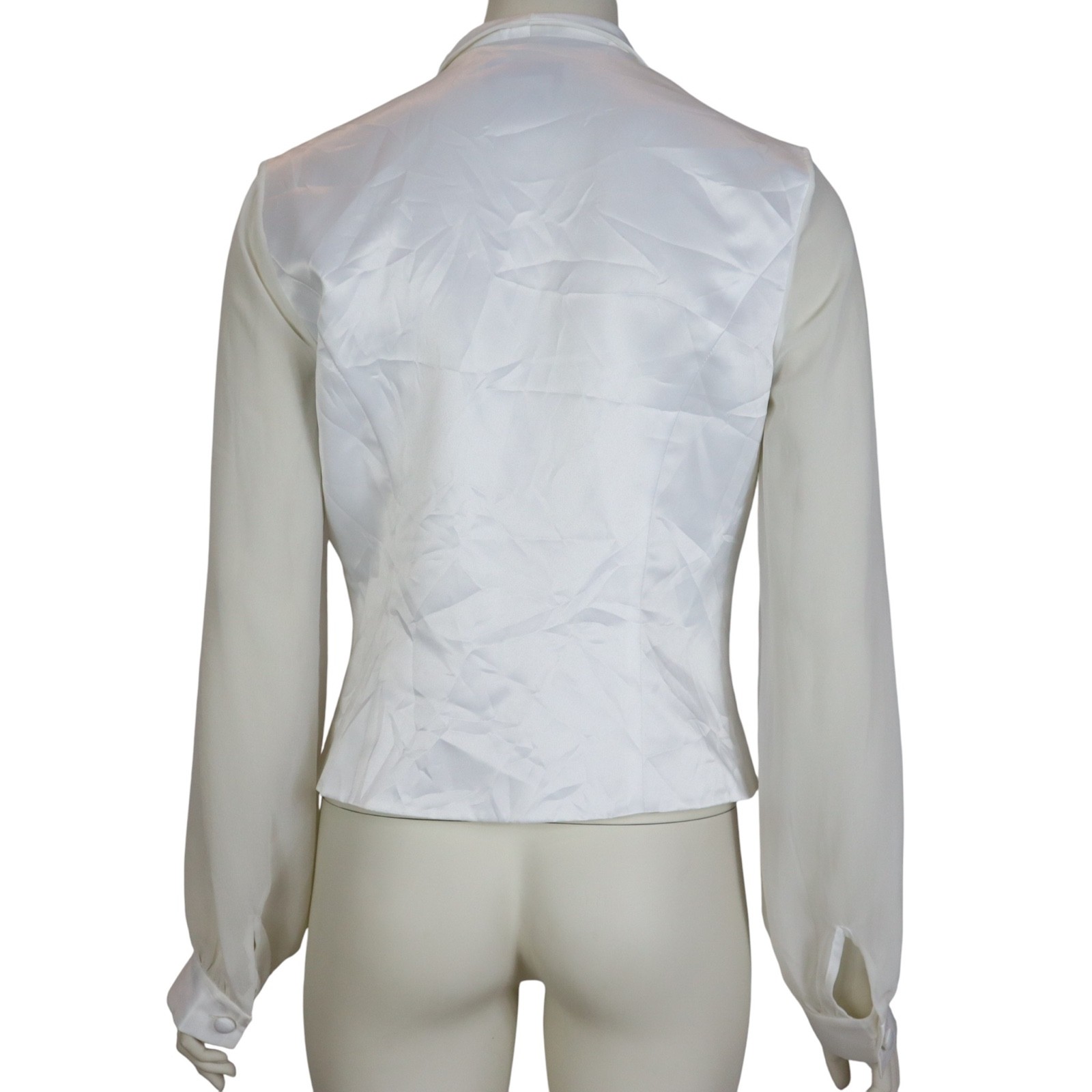 Vintage Adrianna Papell Evening Essentials Jacket Top Sheer Sleeve Women’s 8