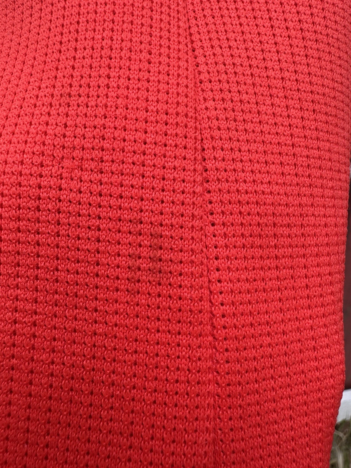 Vintage 60s 70s Montgomery Ward Red Dress Sleeveless Mod Retro Mad Men Hippie