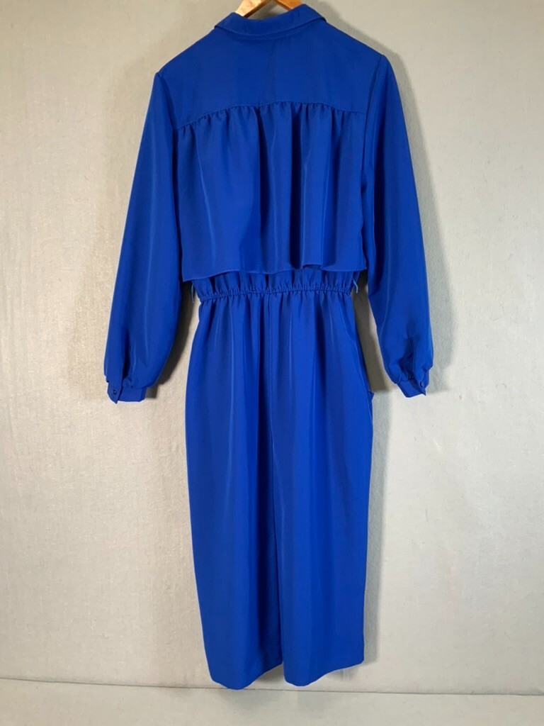 Vintage Women’s Kay Brandon for H&A blue Dress Elastic Waist 11/12V