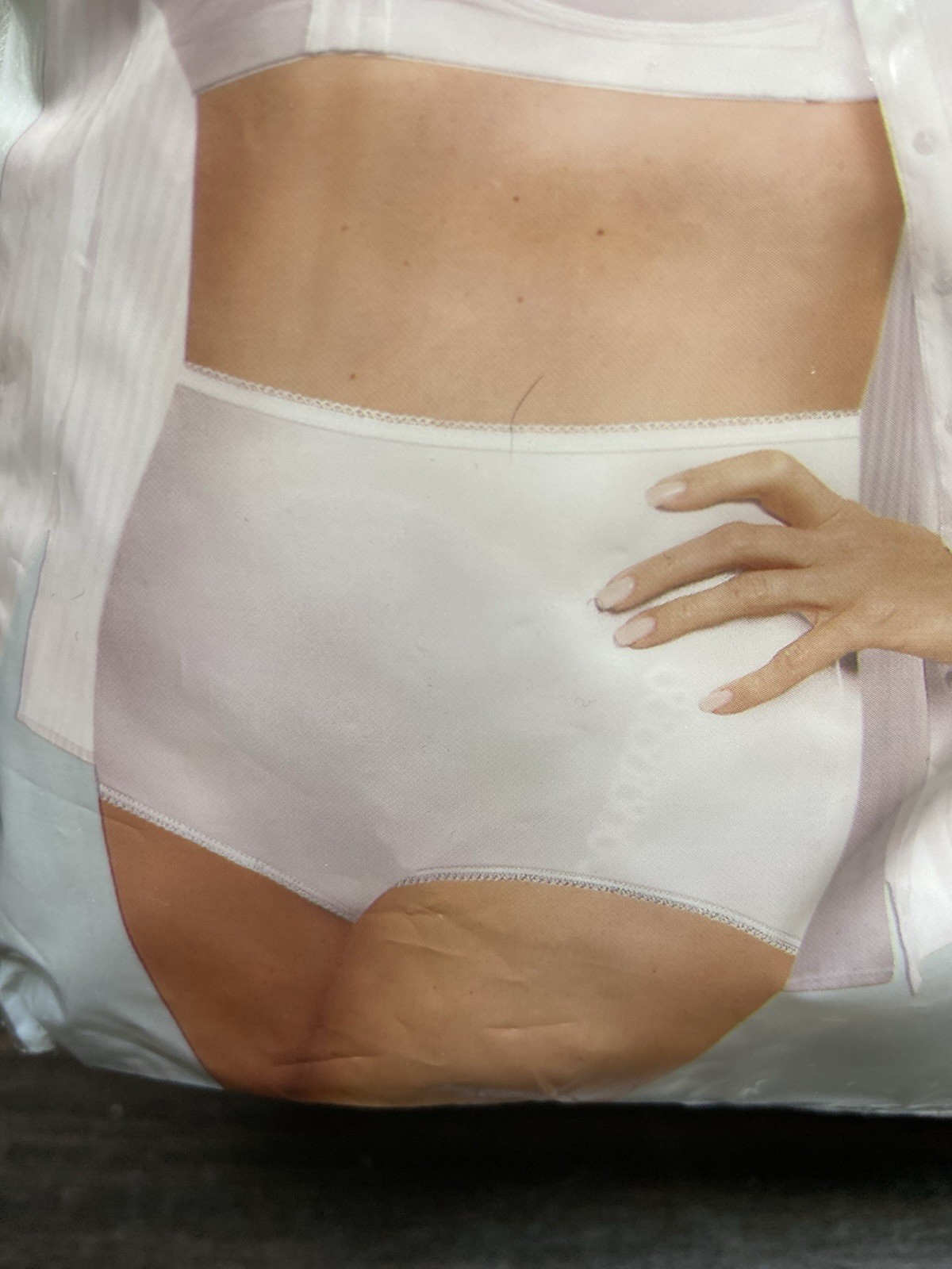 JC PENNY~UNDERSCORE~Full Brief Nylon Sissy Granny NIP~SIZE 8-3 Pairs