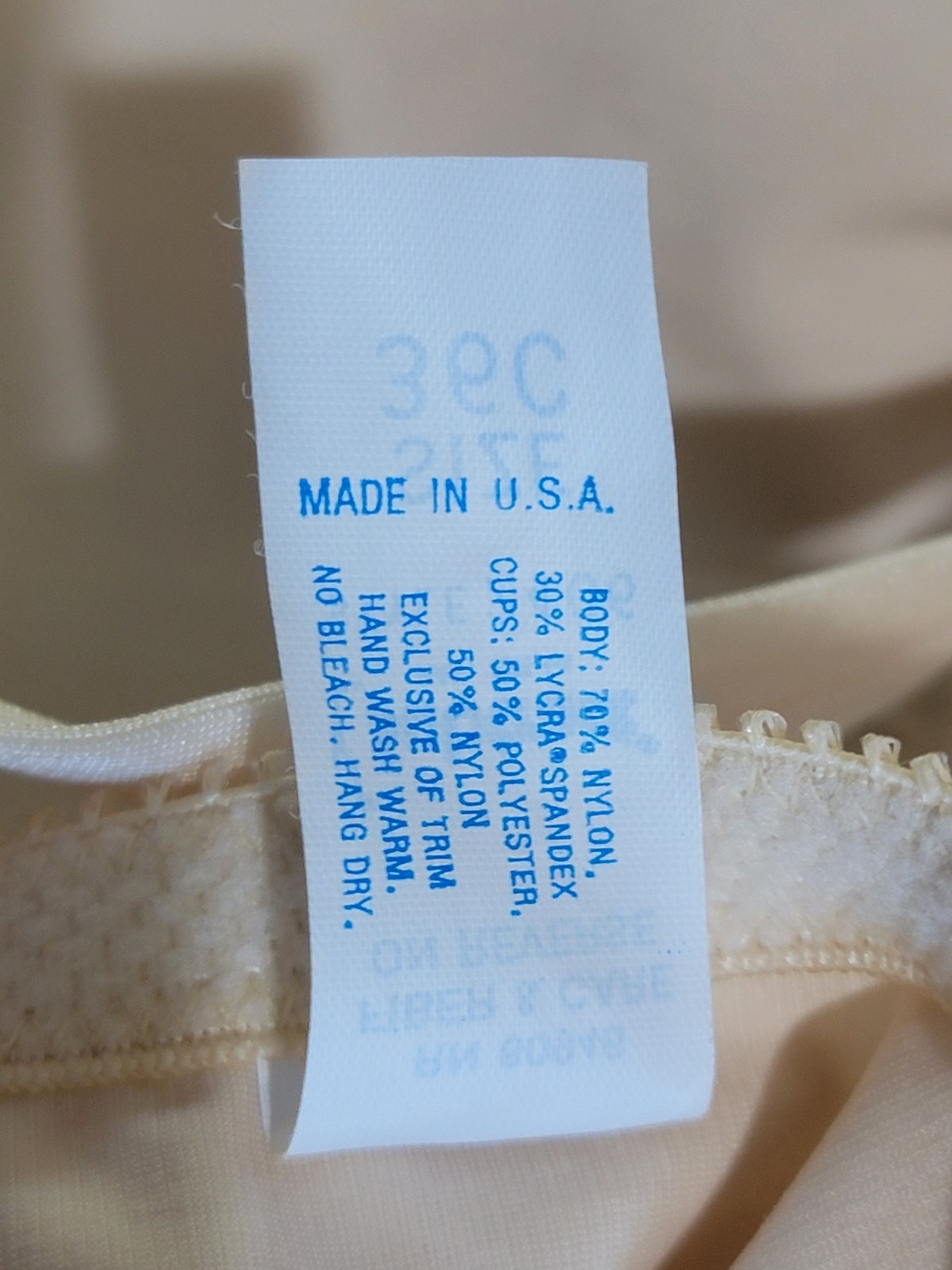 VINTAGE SUBTRACT SHAPEWEAR BODY SUIT 36C #2406 ALL IN ONE GIRDLE BEIGE USA ILGWU