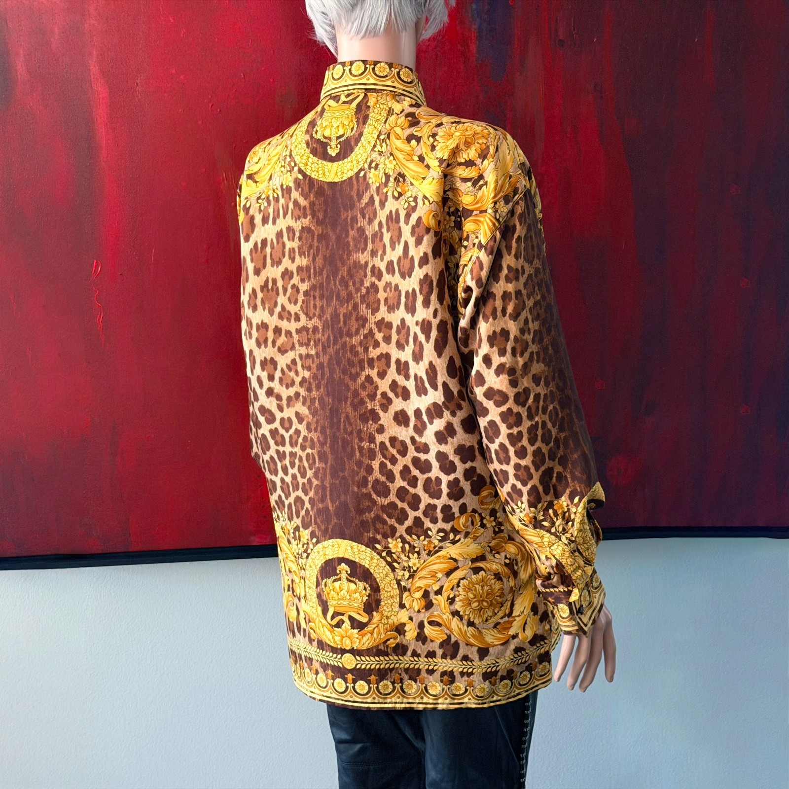 GIANNI VERSACE silk shirt Wild Baroque print from S/S 1992