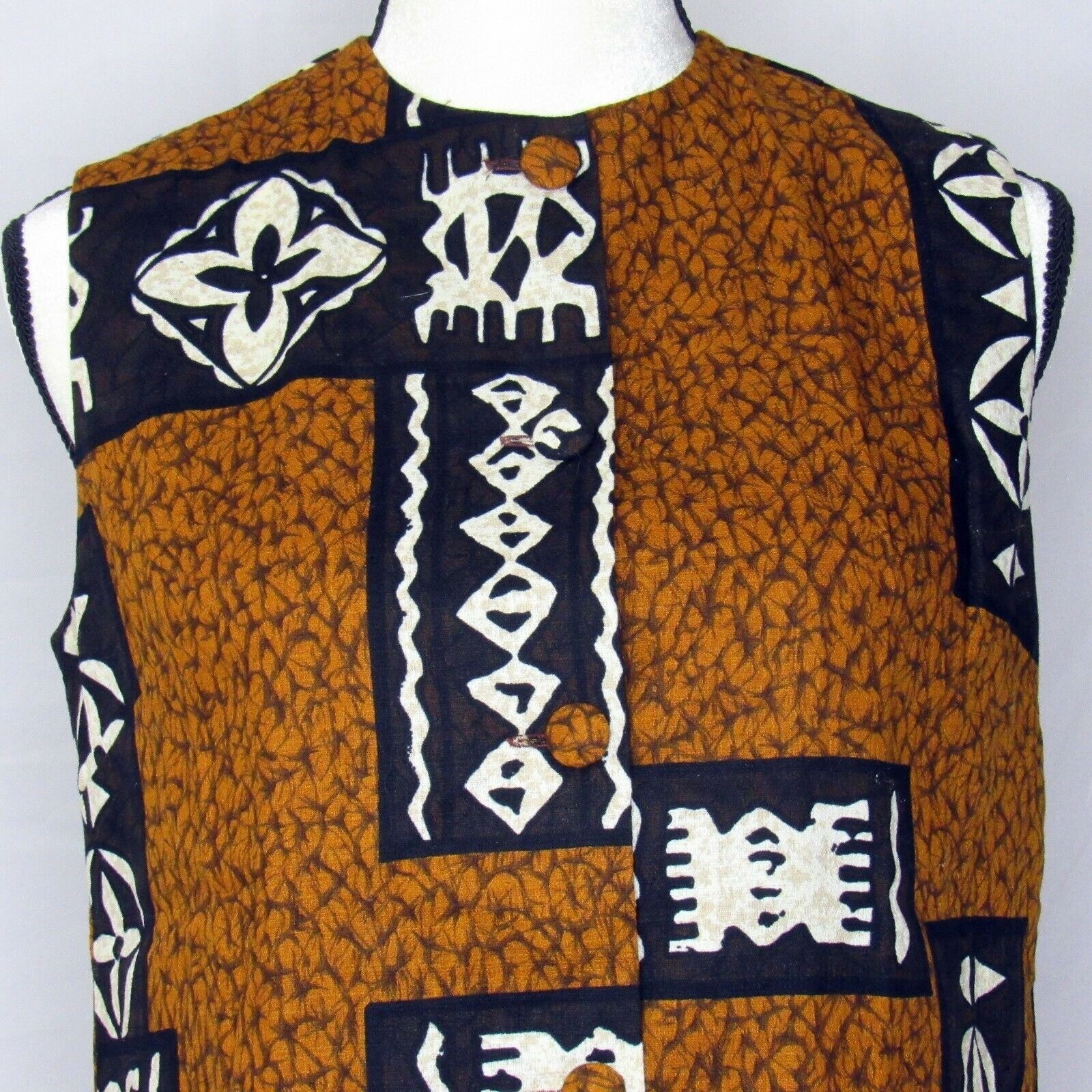 Vintage Liberty House of Hawaii Hawaiian Aloha Sleeveless Blouse Size 10 Ladies