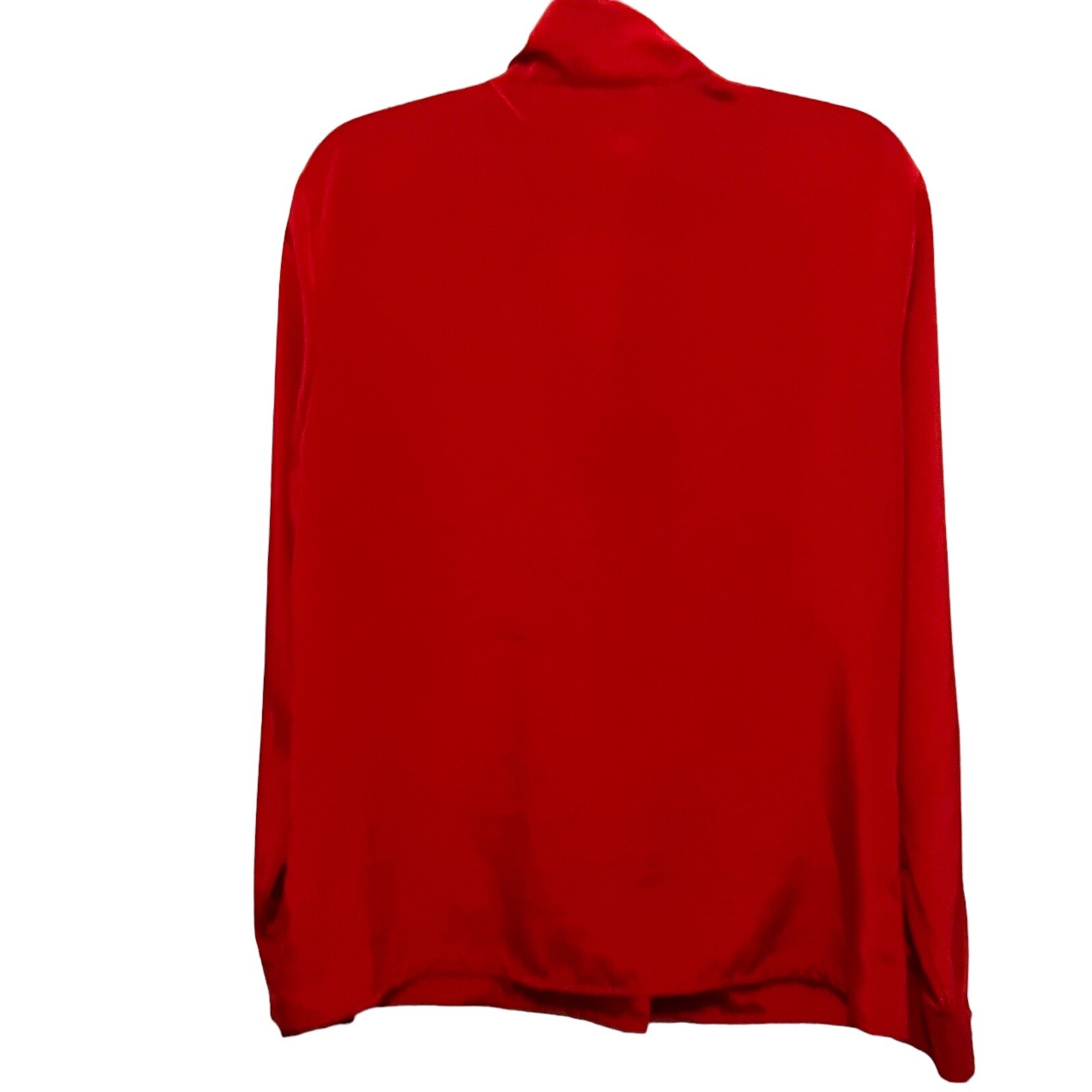 Secretary Librarian Top Blouse Women Size 6 Peters & Ashley Red Polyester Retro