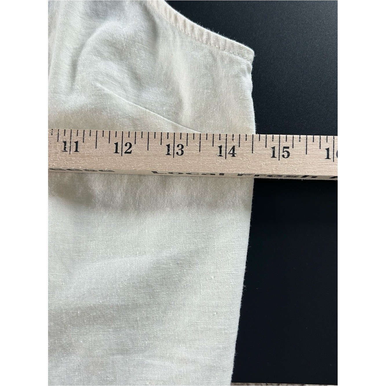 Topshop Ivory Linen Blend Button Front V-Neck Cami Top Size US 4
