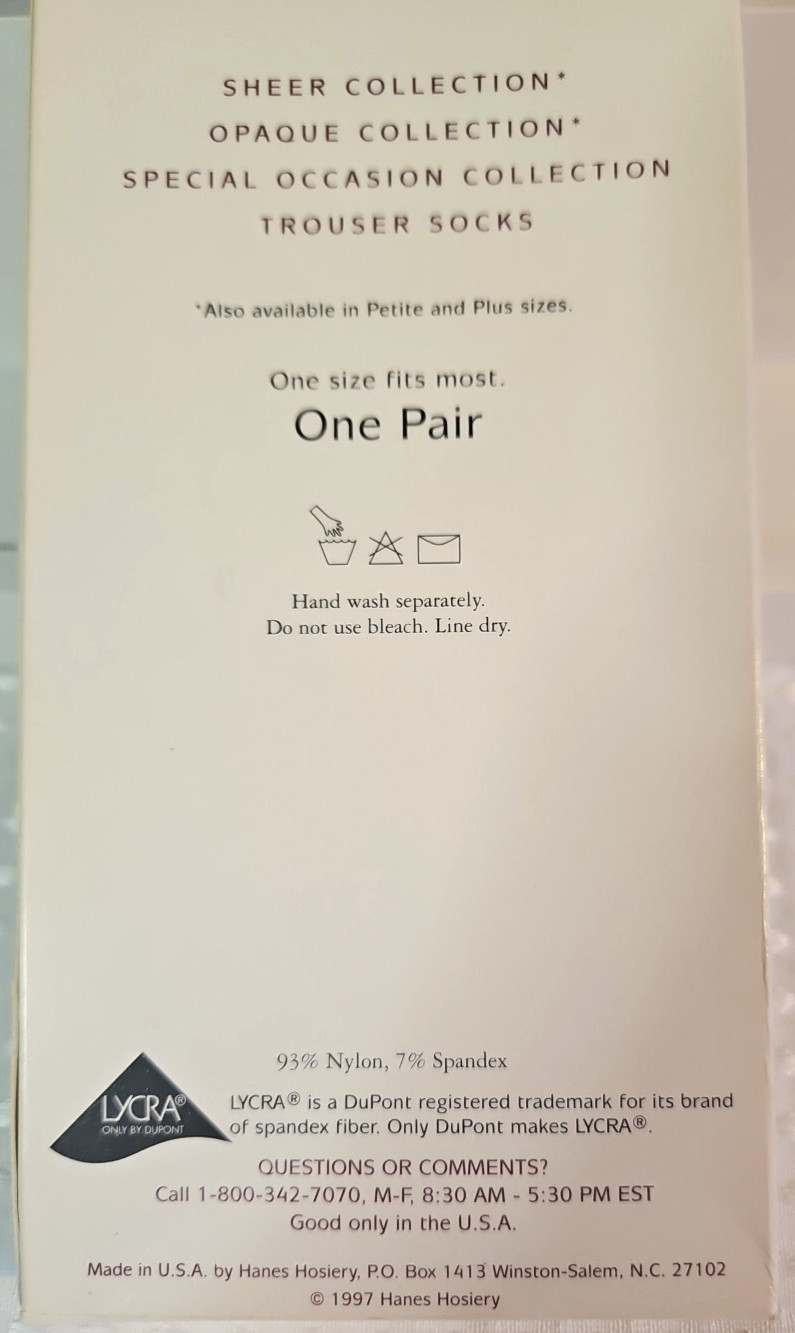 Vintage Hanes Silk Reflections Opaque Collection Trouser Socks (E47) Bordeaux