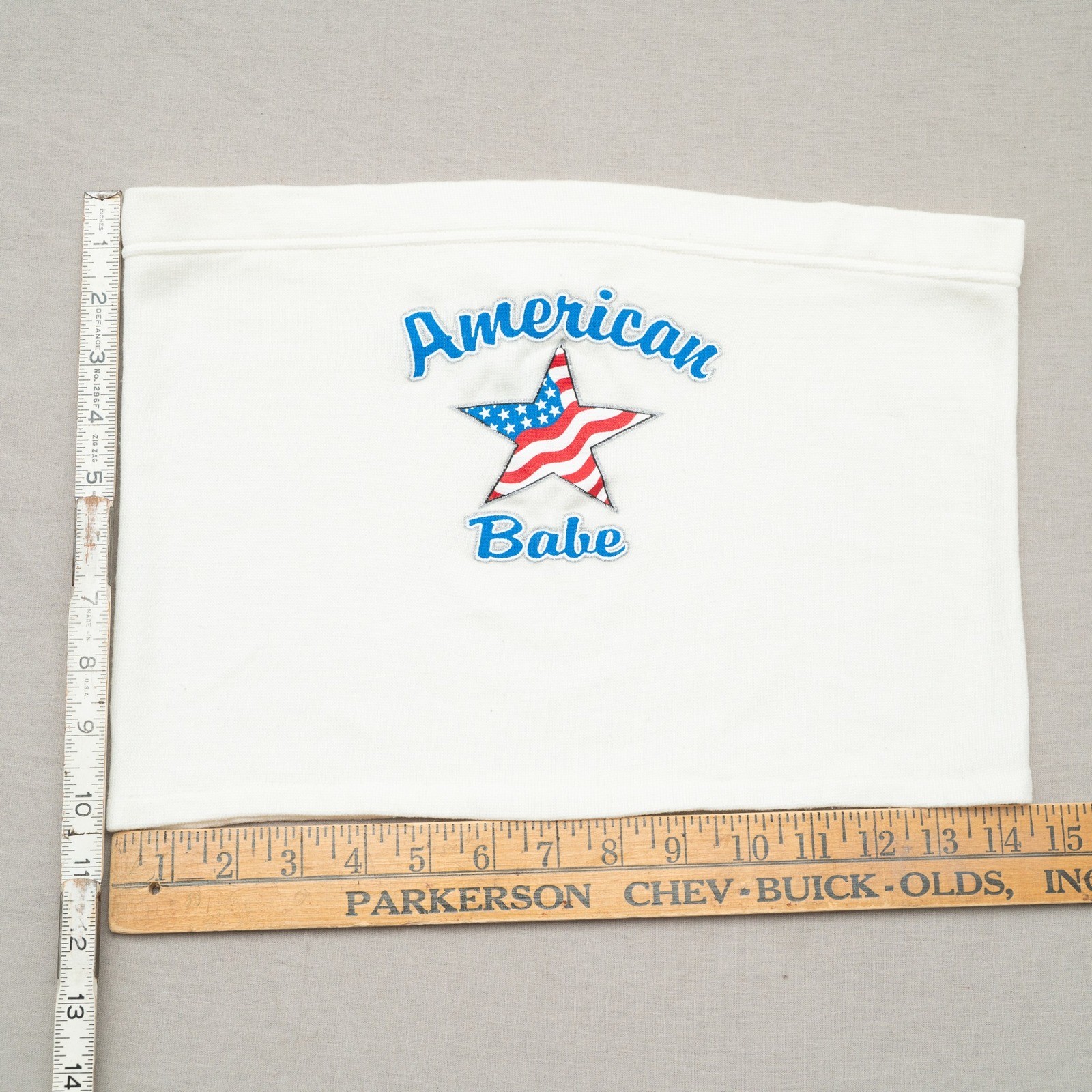 Vintage Y2k 2000s Tube Top American Babe American Flag Star No Boundaries