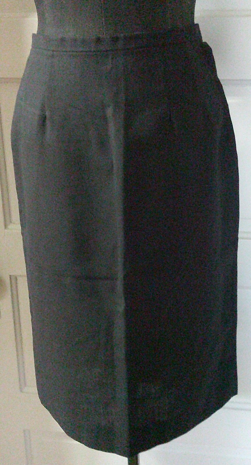 70’s CENTURY of Boston Black Kick Pleat Wool Blend Skirt XS