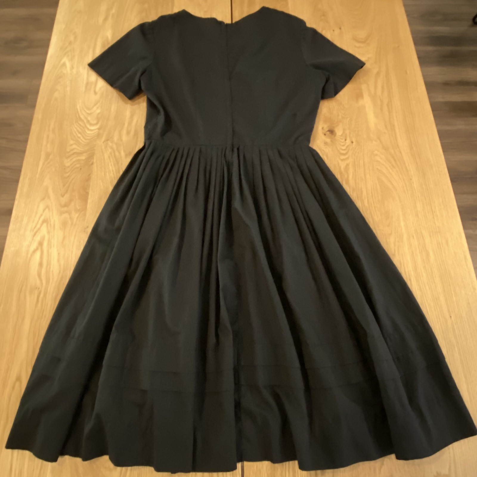 Henry-Lee Vintage Designer Sample dress Black Size 20 50’s Retro Wednesday Adams
