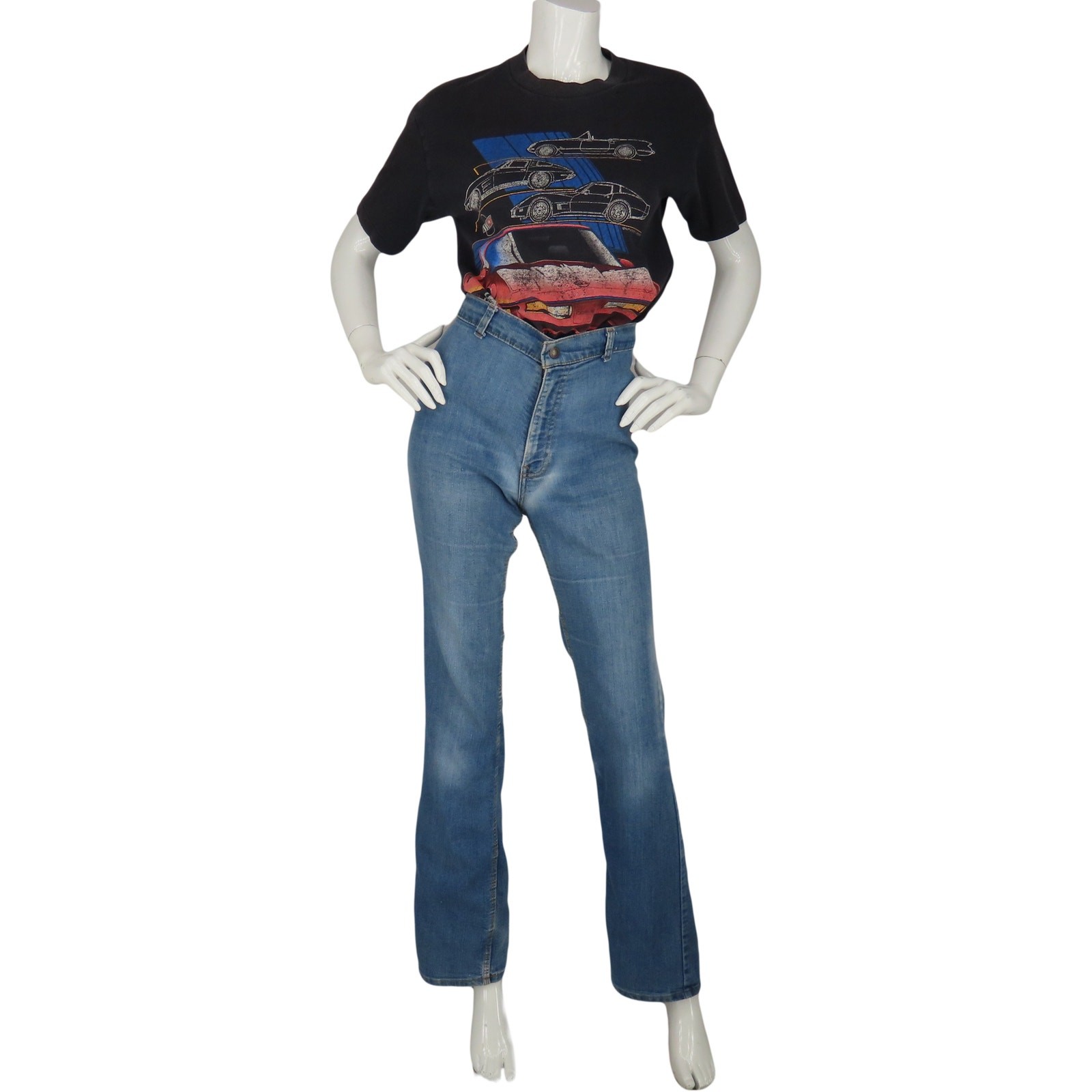 90s Vintage Chevrolet Corvette C4 Sports Car Retro Single Stitch Tee T Shirt