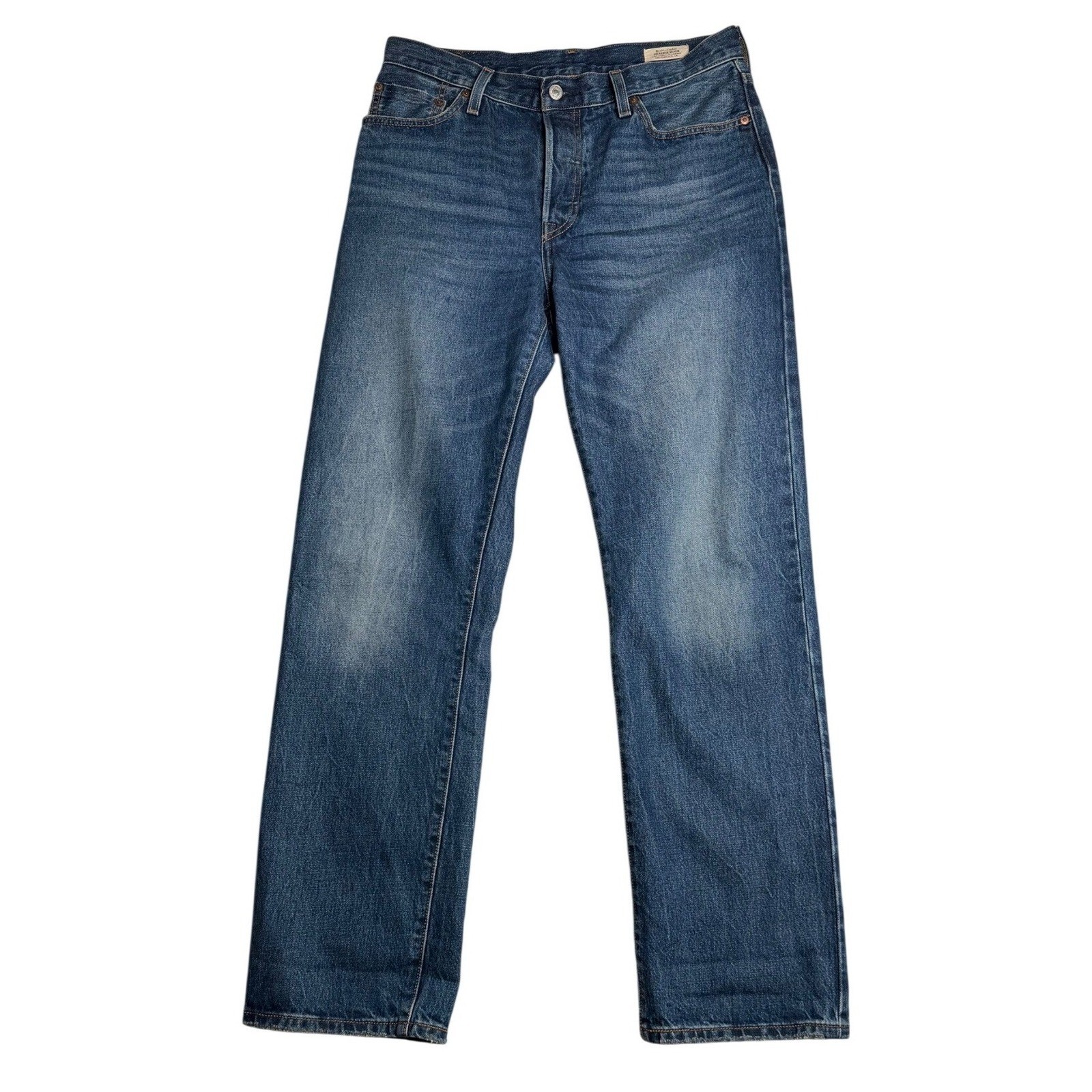 Levi’s 501 ’90s Premium Selvedge Denim Button Fly Jeans Blue Sz W24 L32