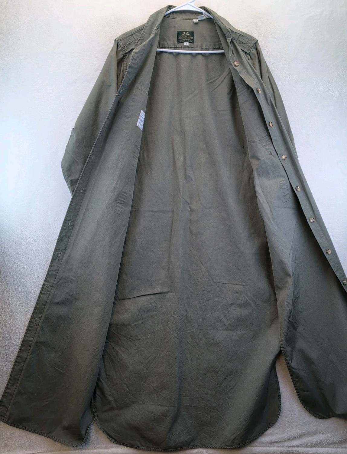 Willis & Geiger Outfitters Bush Poplin Safari Serengeti Dress Sz 4 100% Cotton