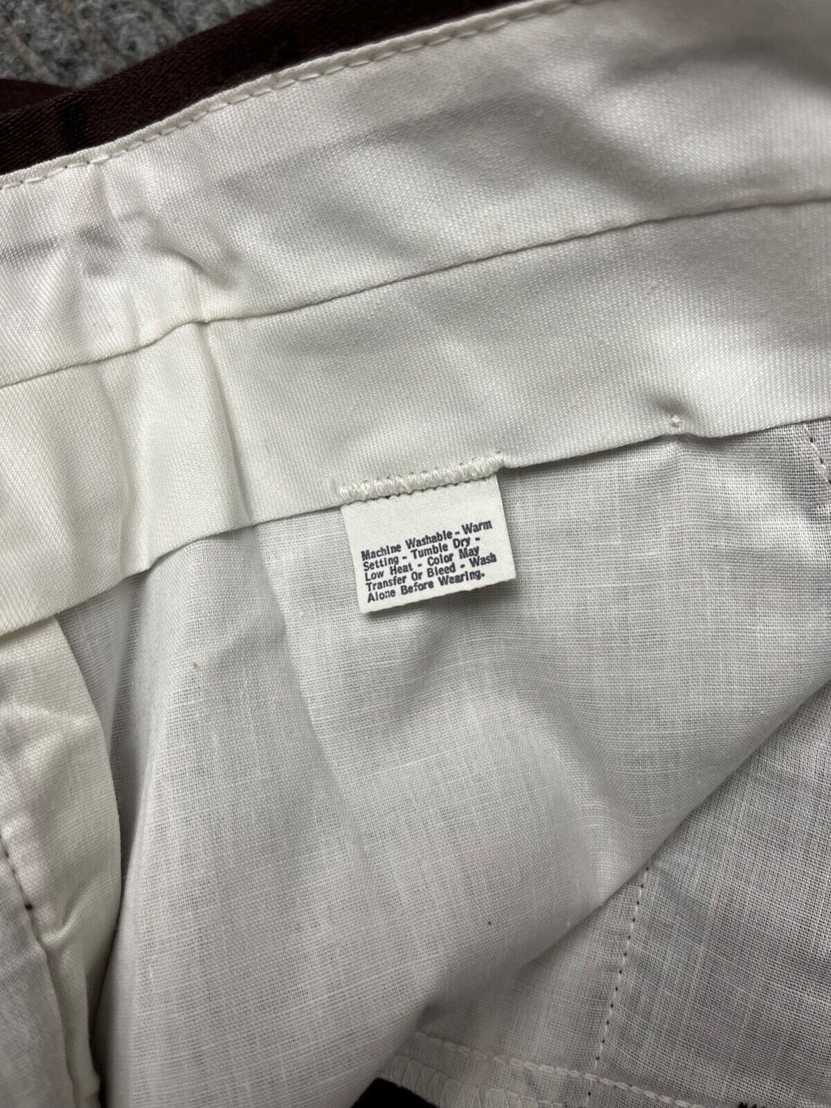 Vintage 70’s Levi’s Womenswear Slacks Size 29×34 Brown Classic Adult NOS