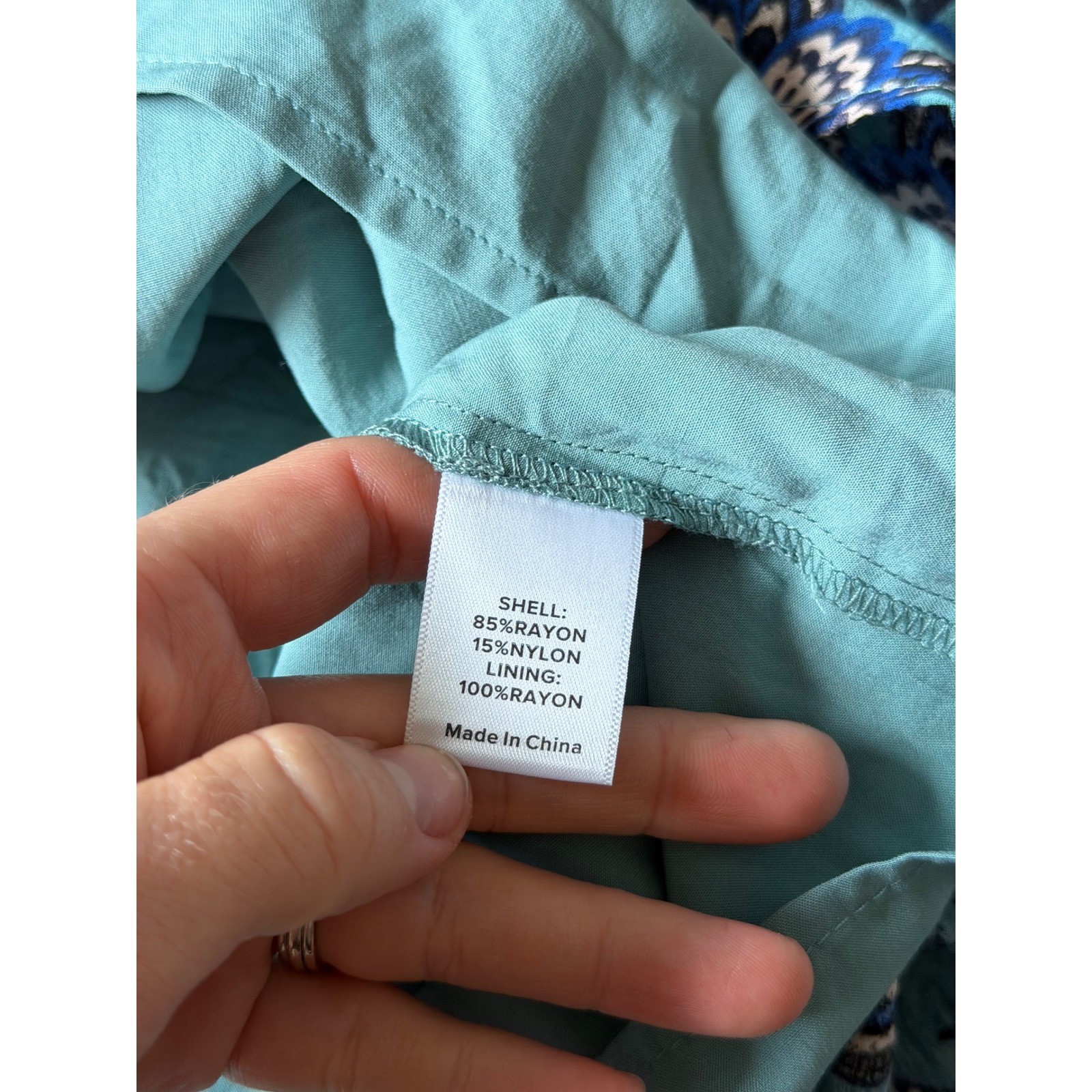Evereve Mini Dress Georgia NEW Sleeveless Floral Blue Teal Multi XL