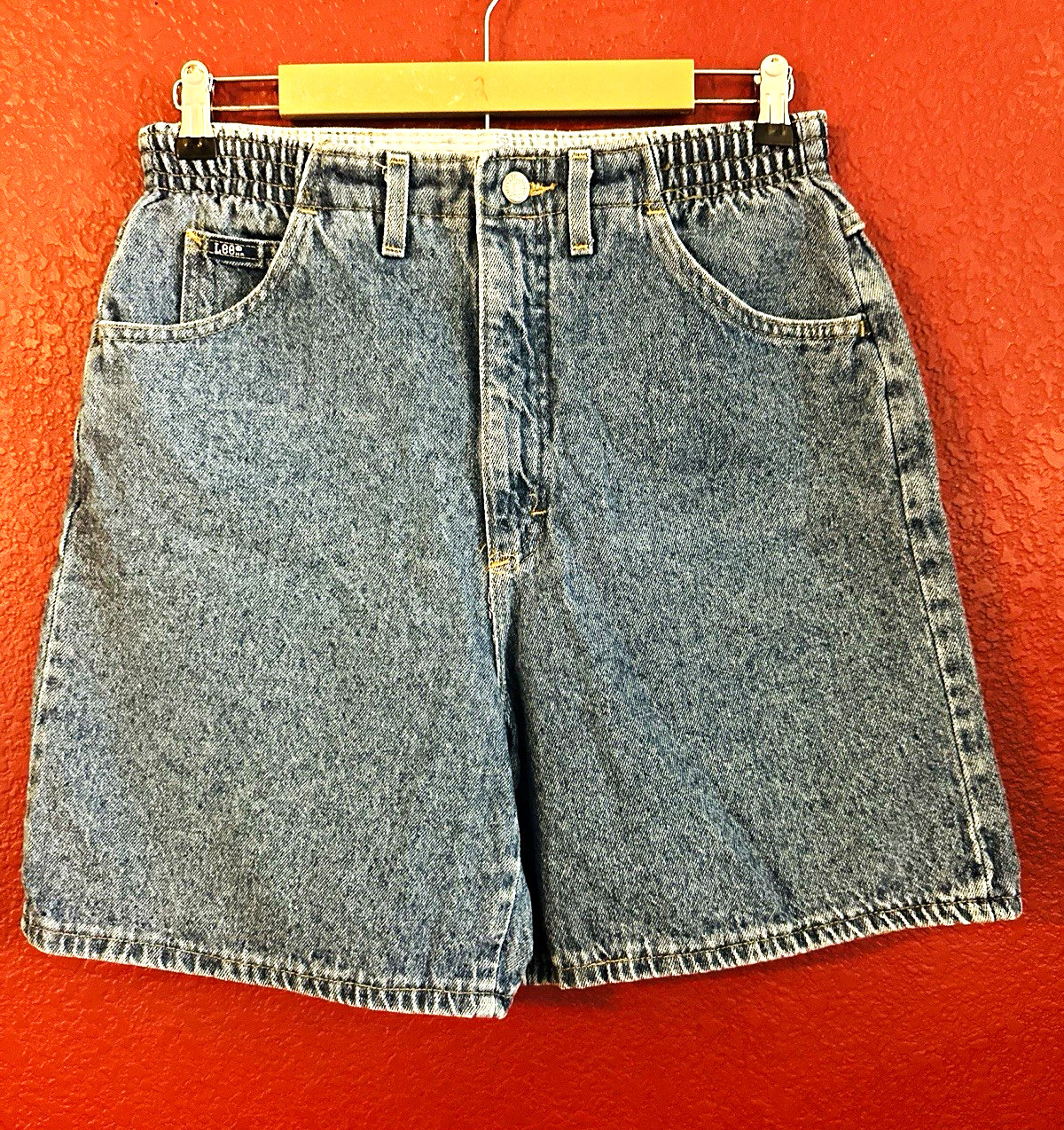 90’s Lee Women’s Blue Denim Wash Shorts Cotton Size 12