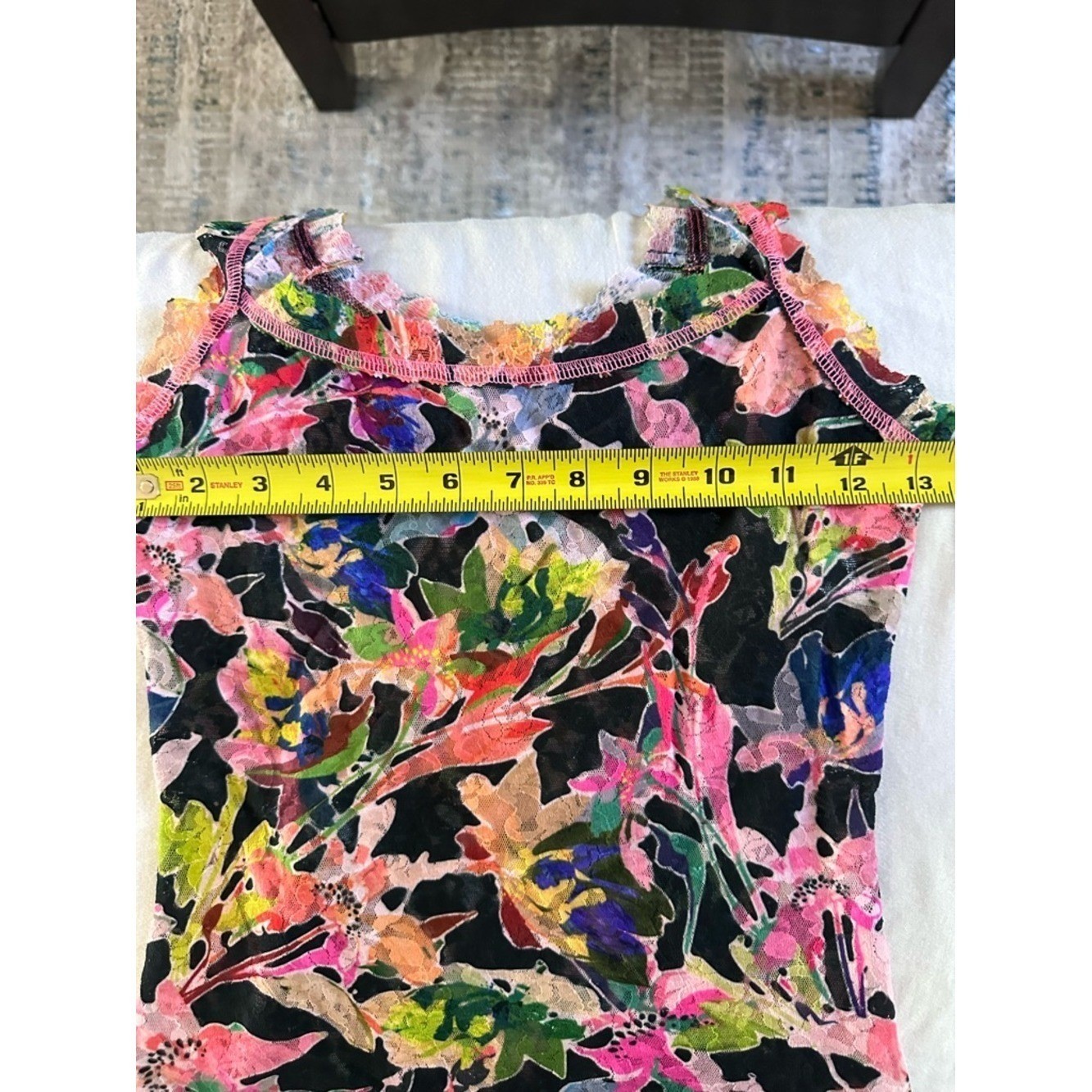 Hanky Panky Signature Lace Printed Camisole XS NWT Floral Unlined Cami