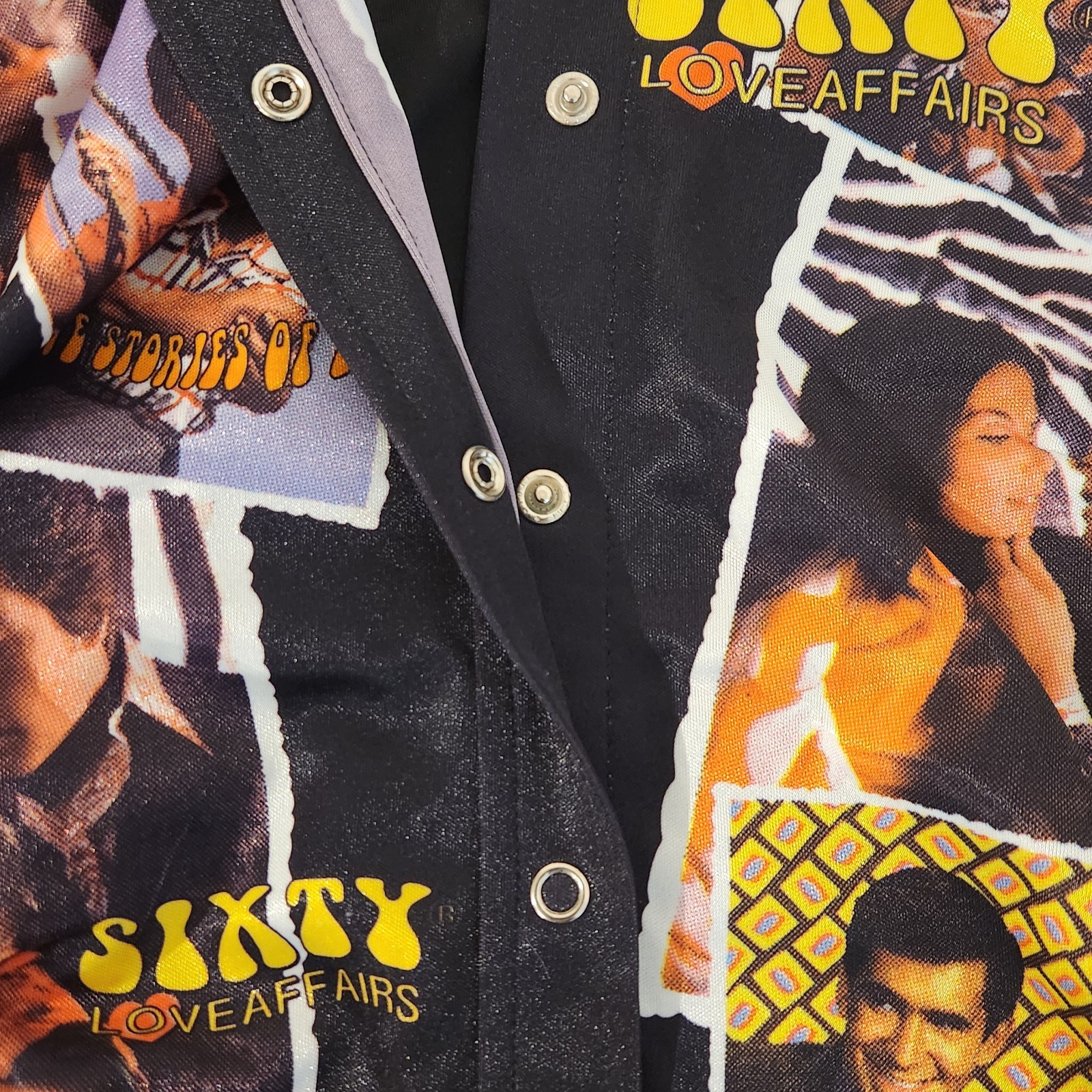 SIXTY Love Affairs Shirt: Sz M Romance Collage Made In Italy Y2K Vintage RARE