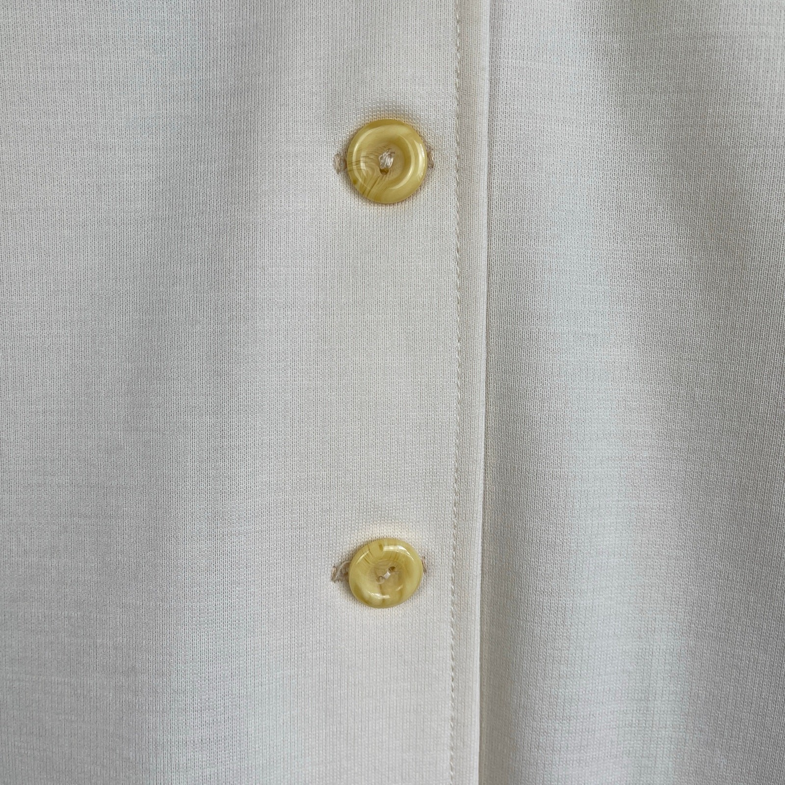 VTG 70’s Cream Blazer Jacket & High Waist Wide Leg Pants Suit Set Retro Size XS
