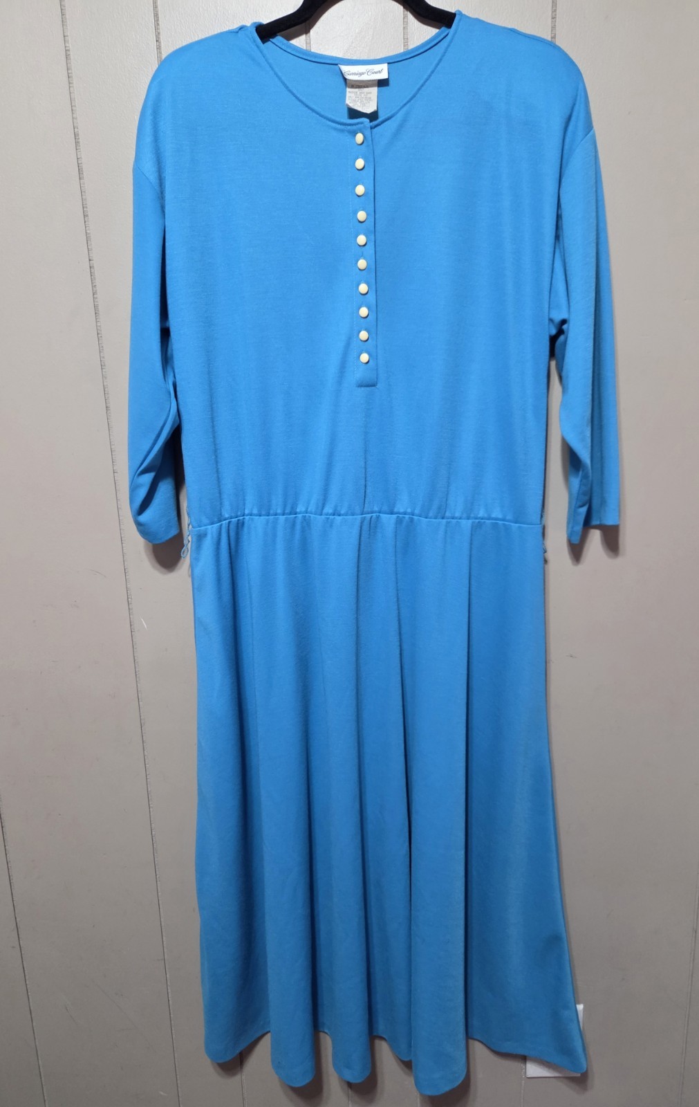 Vintage Carriage Court Blue Dress Size 16