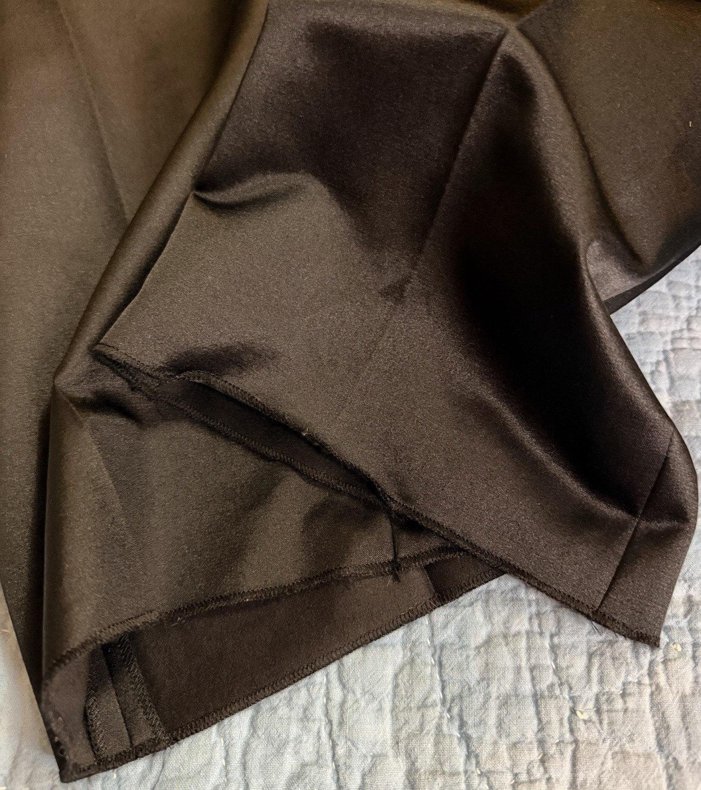 NWT $445 VTG Armani Collezioni Silk Wool Black Pleated Trouser Pants Raw Hem 4