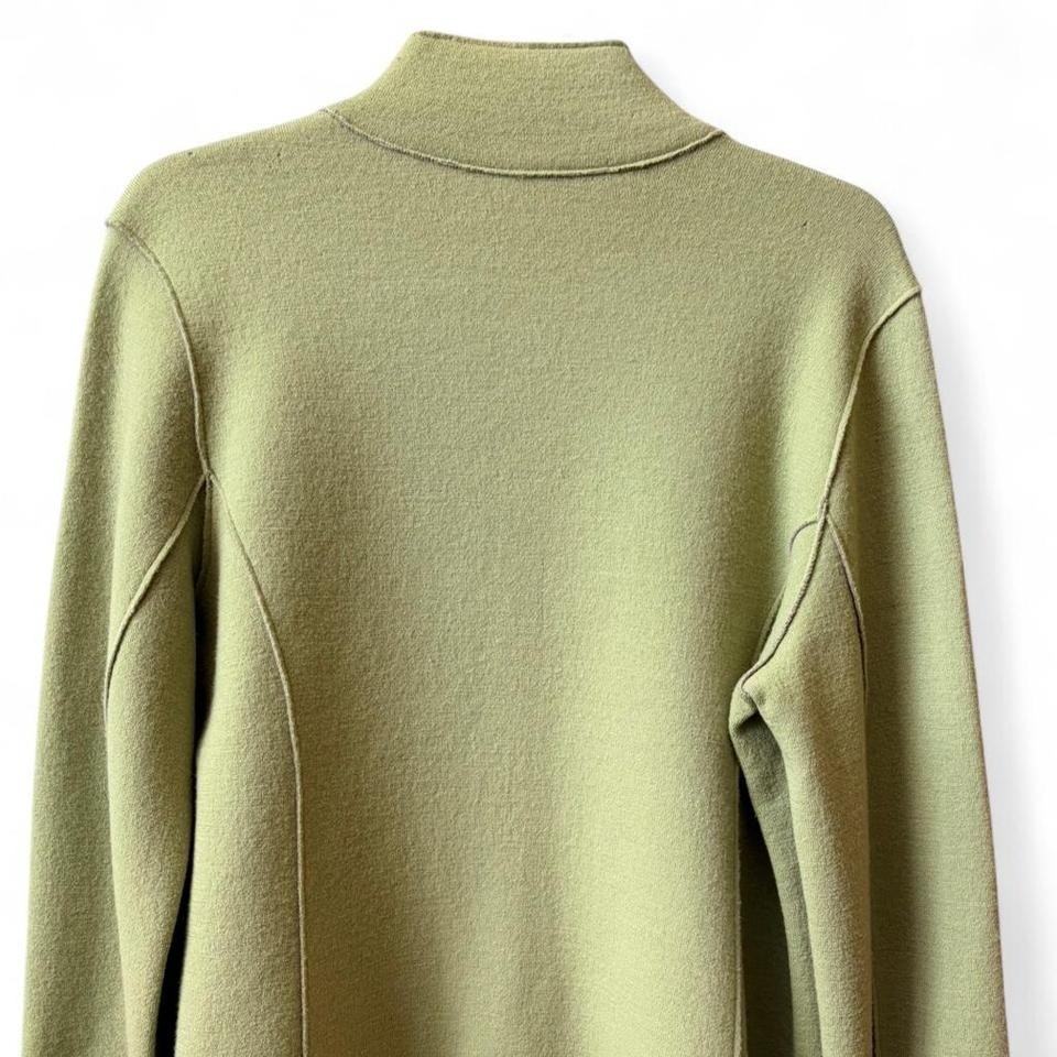 Vintage Eileen Fisher Light Olive Green Wool Jacket