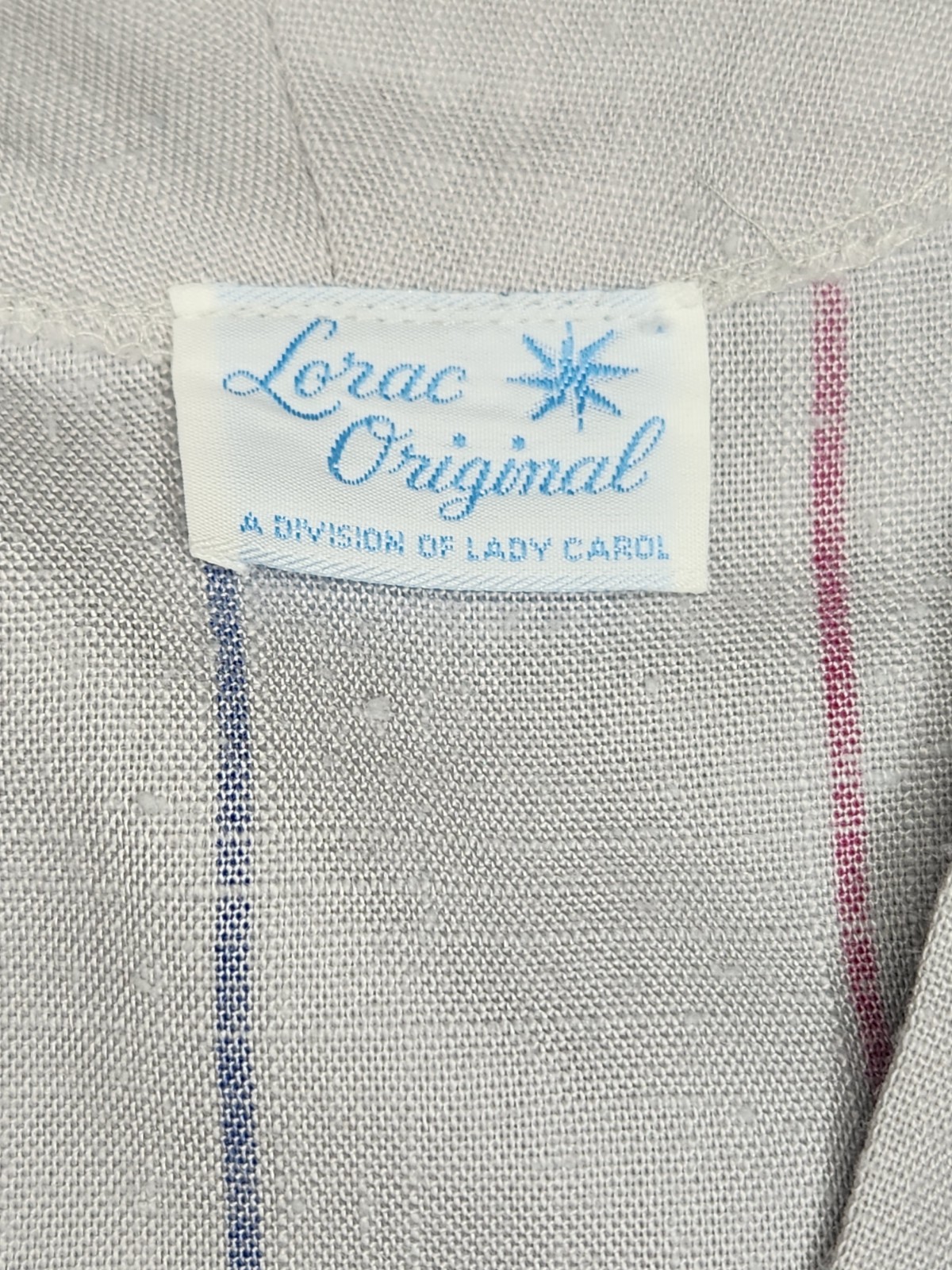 Vintage 80s Lorac Original SS Multi-Colored Striped Double Breasted Women’s Top