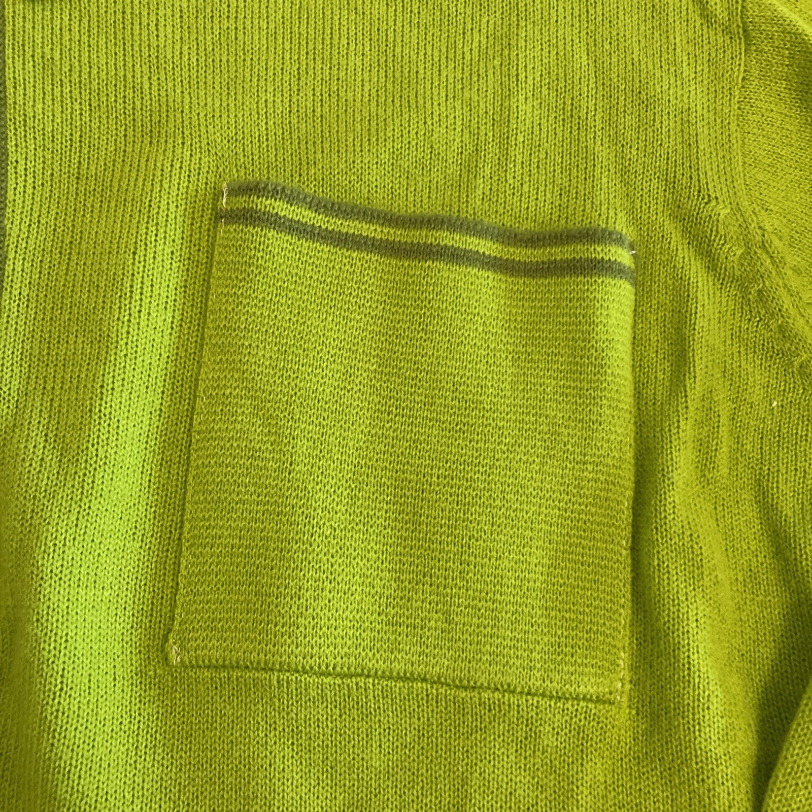 Vintage Sterling Green Sweater – Made in Korea 100% Acrylic – Medium Read