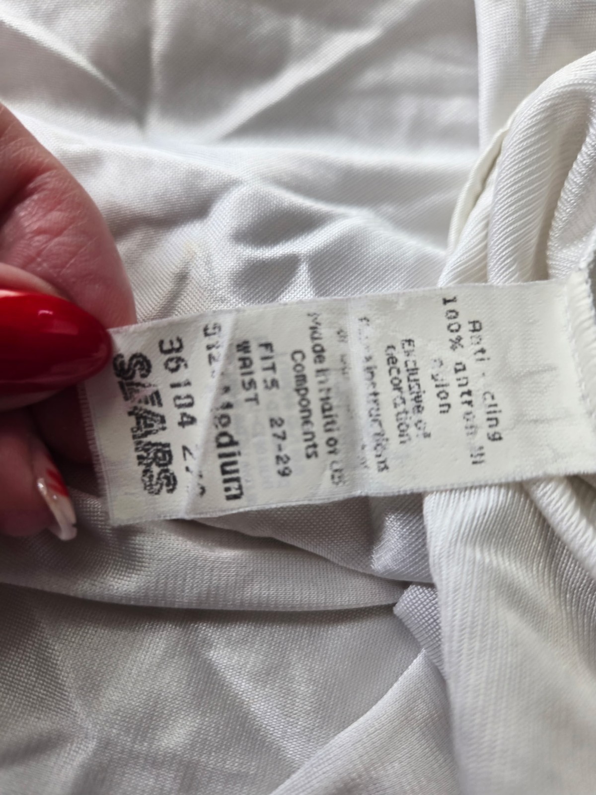 Vintage Sears Antron III Nylon Beige Half Slip Plus Size M Adjust-A-Length Hem