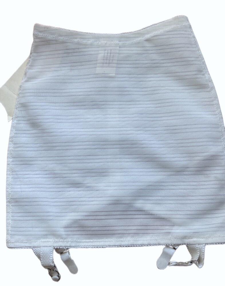 Vintage 1950’s 60’s TEMPTATIONS NOS White OPEN BOTTOM Shaper GIRDLE Garter Sz S