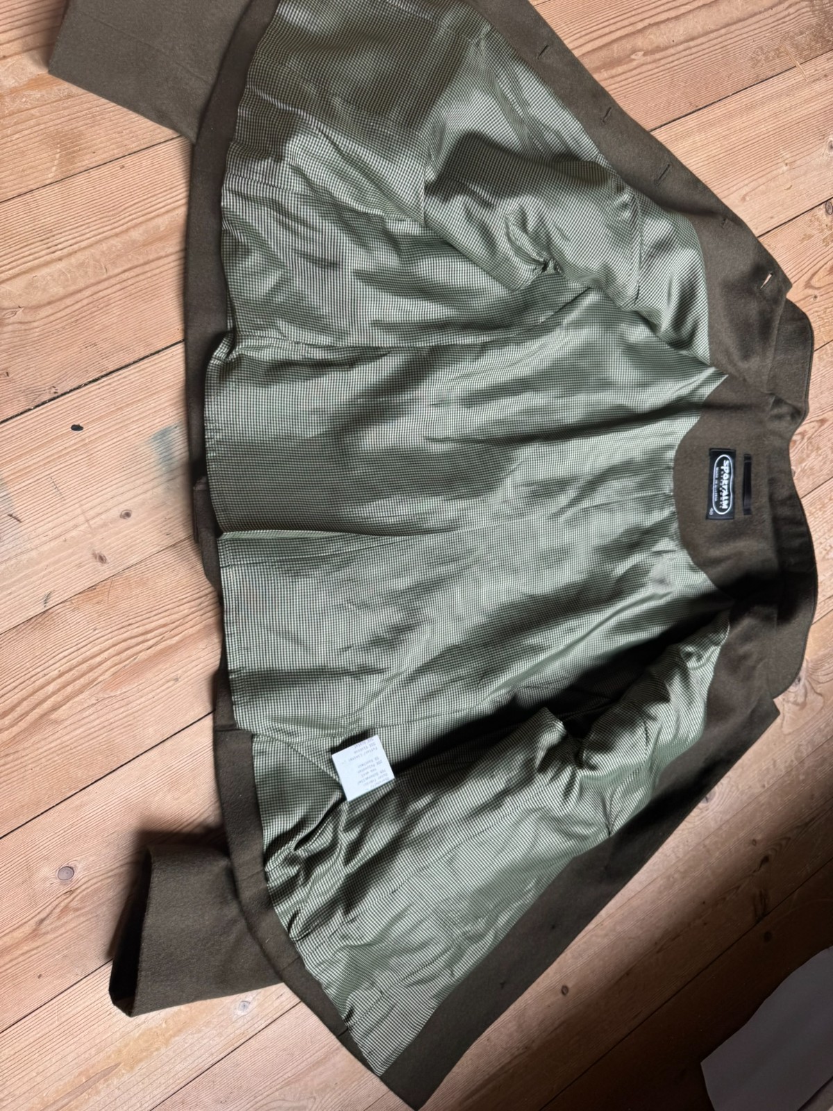 Sportalm Kitzbühel military jacket virgin wool cashmere olive size 40-44 Vintage