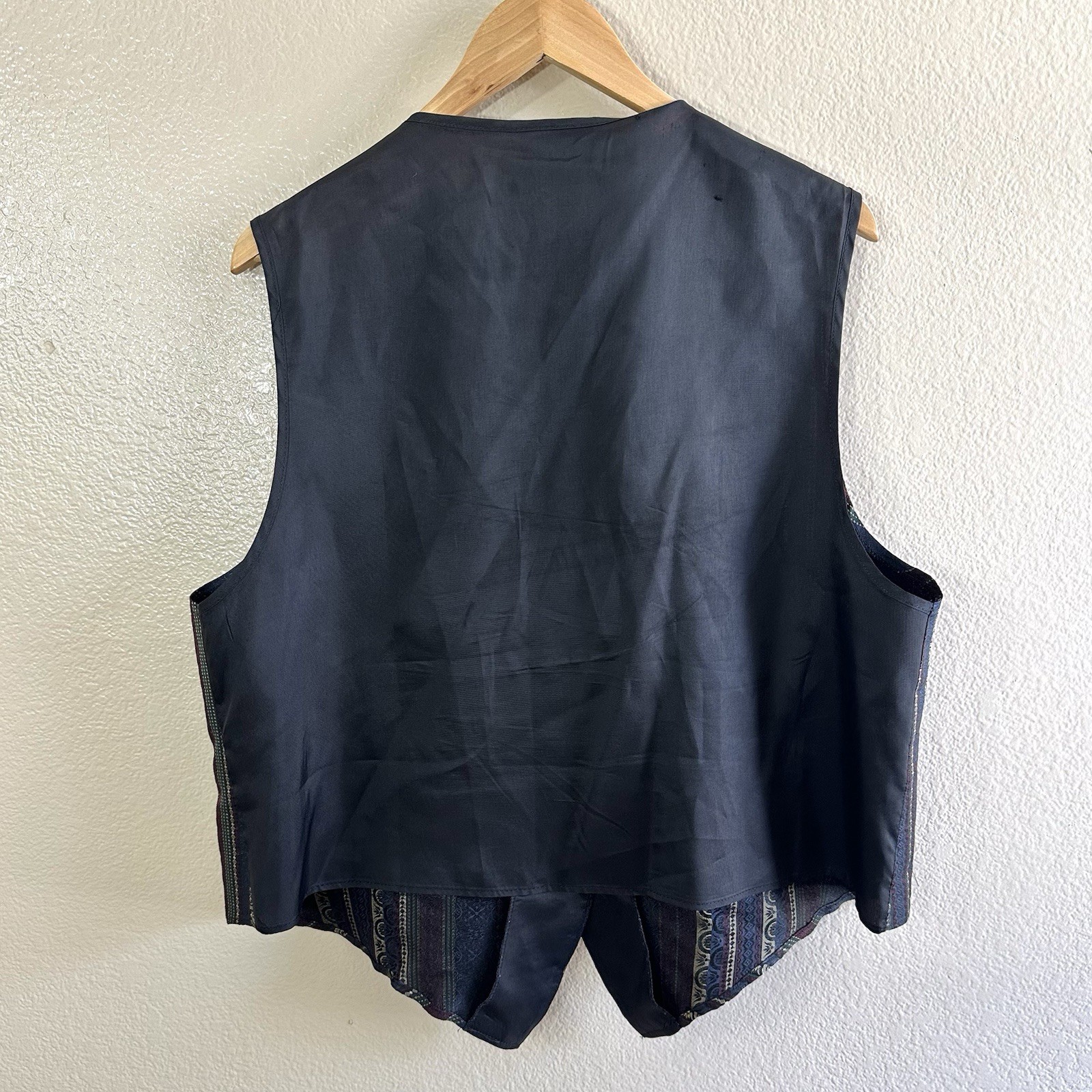 Anxiety Vintage 90s Satin Classic Formal Vest Womes 18/20