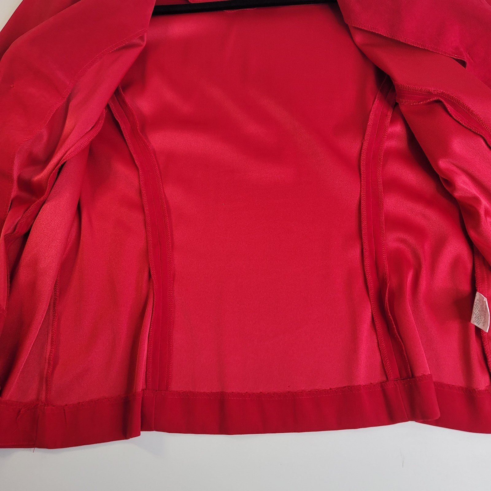Vintage Leslie Fay Red Tailored Blazer Womens Sz 18 Toggle Front Jacket