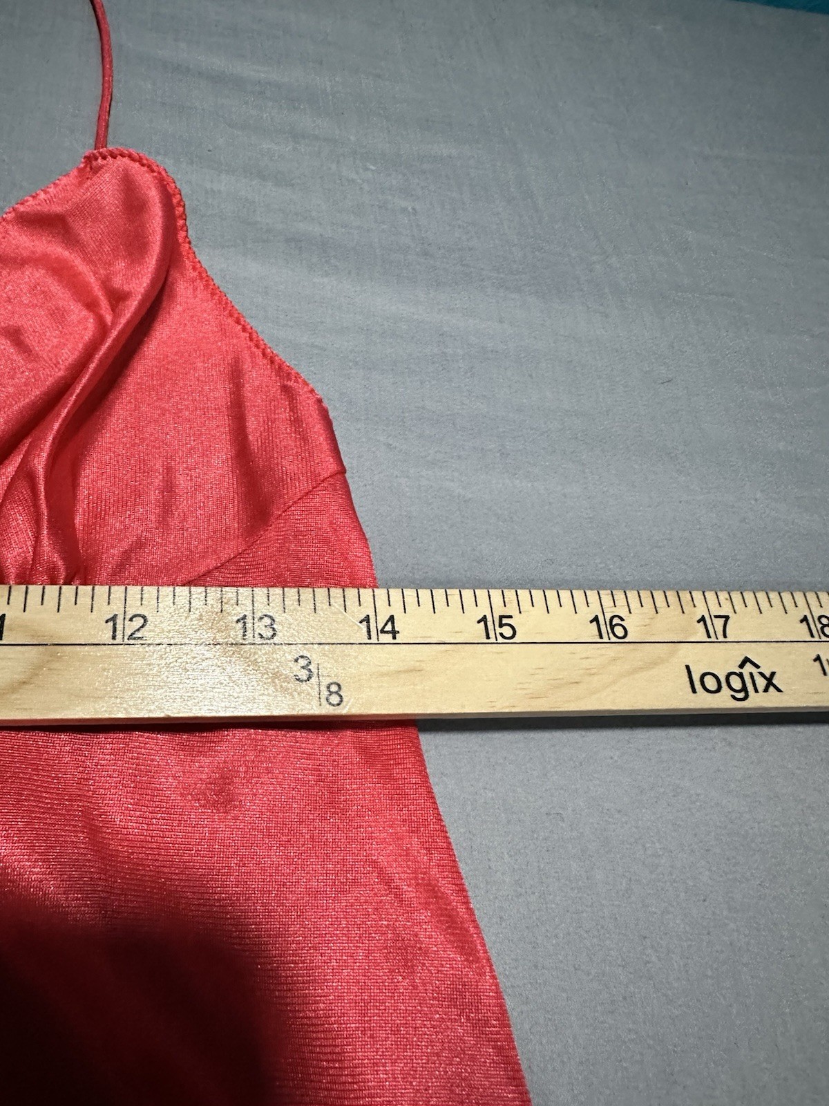 VTG 70s Maidenform Dream Wear Red Full Length Satin Nightgown/Slip S