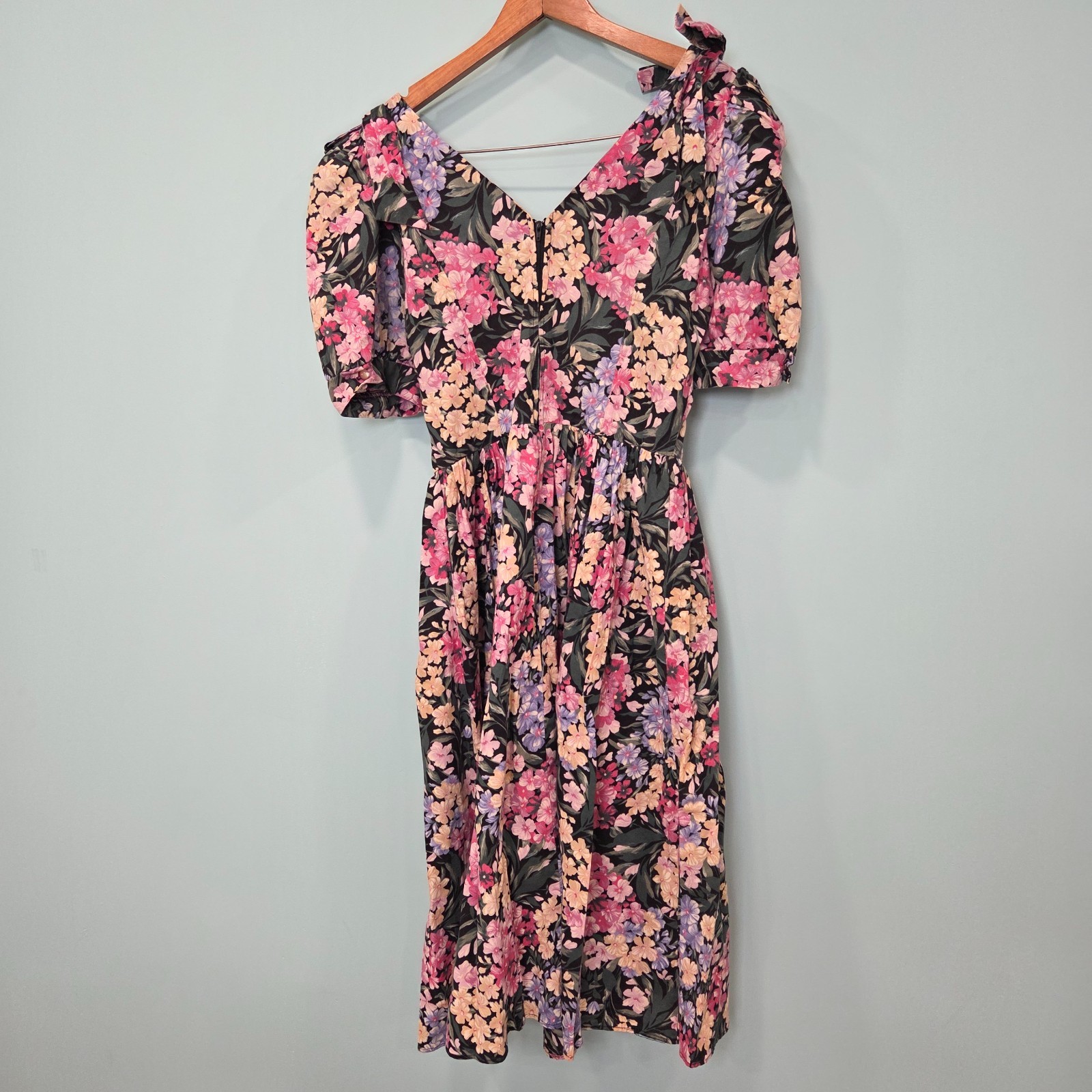 90’s Vintage Country Romance Dress Floral Sz S 5/6 Cottagecore Garden Tea Party