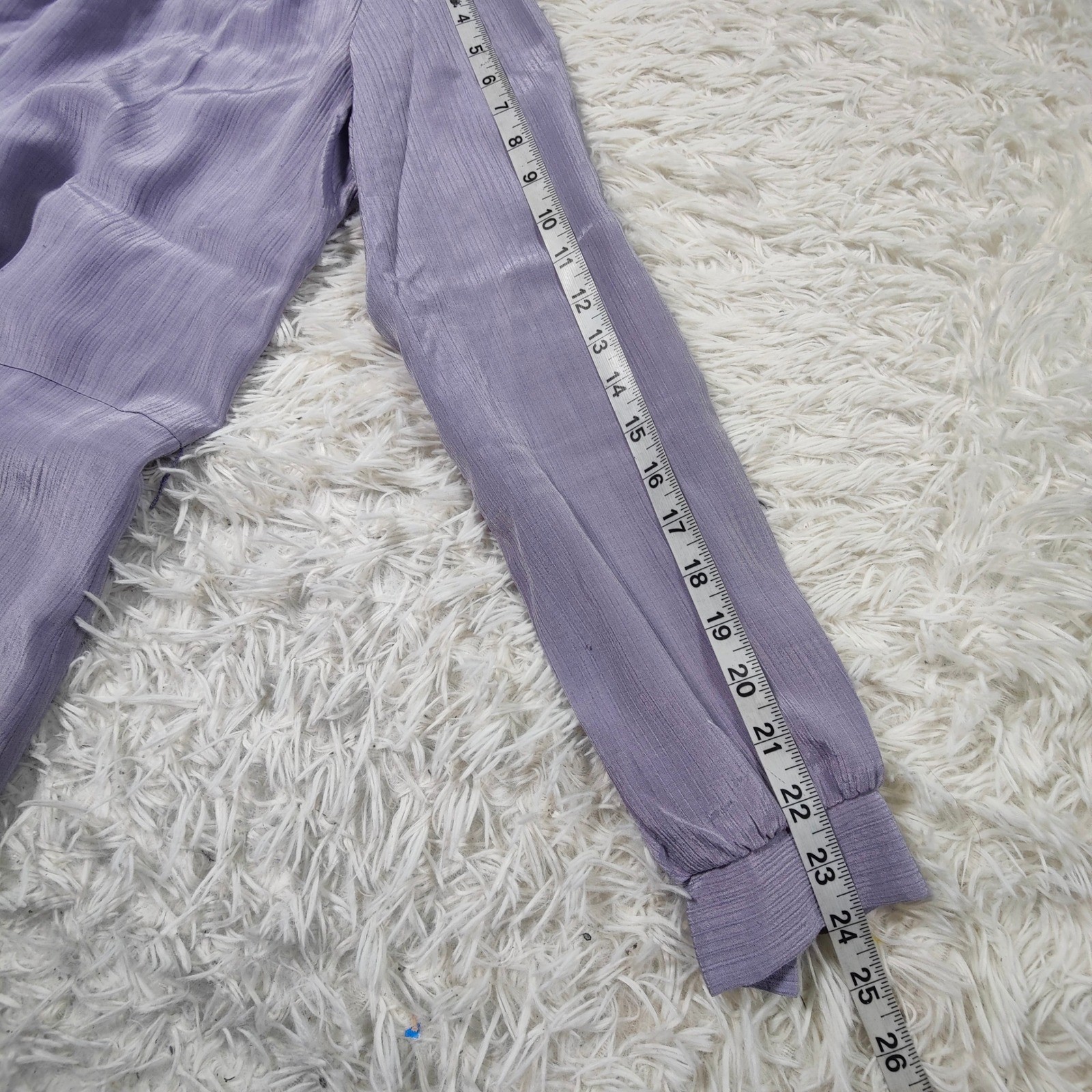 Vintage Malouf of Dallas 80s Retro Shift Dress Lilac USA L Mandarin Secretary