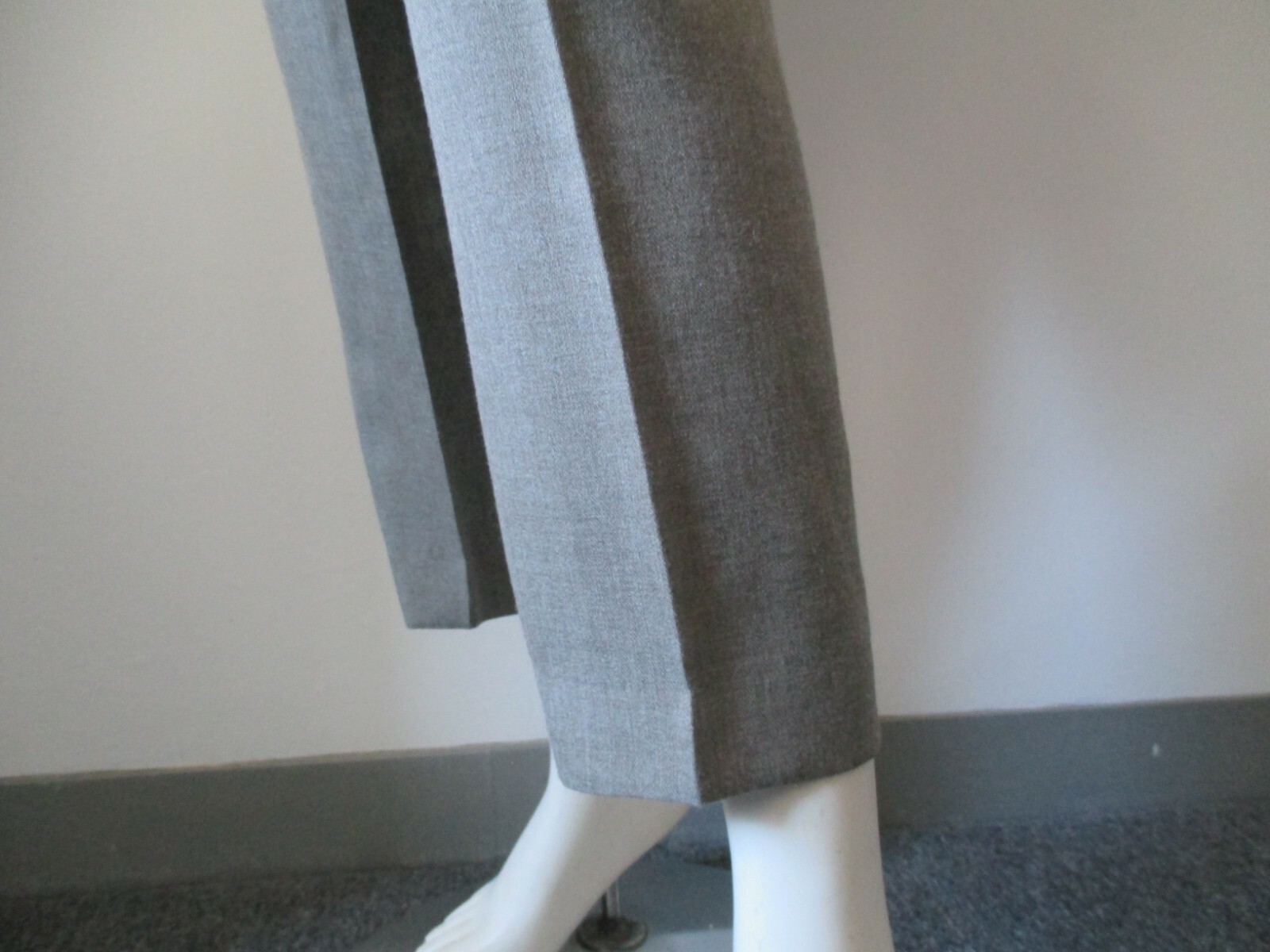 Vintage Feelin Jazzie Brownish Gray Tapered Leg Pleated Trousers Pants Size 10
