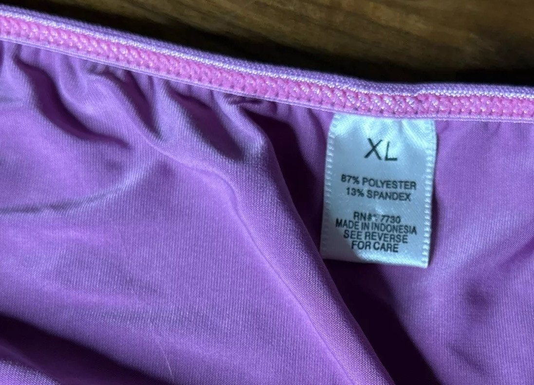 Vtg Xhilaration Y2K Bikini Panties String Second Skin XL Low Rise Metal NWOT