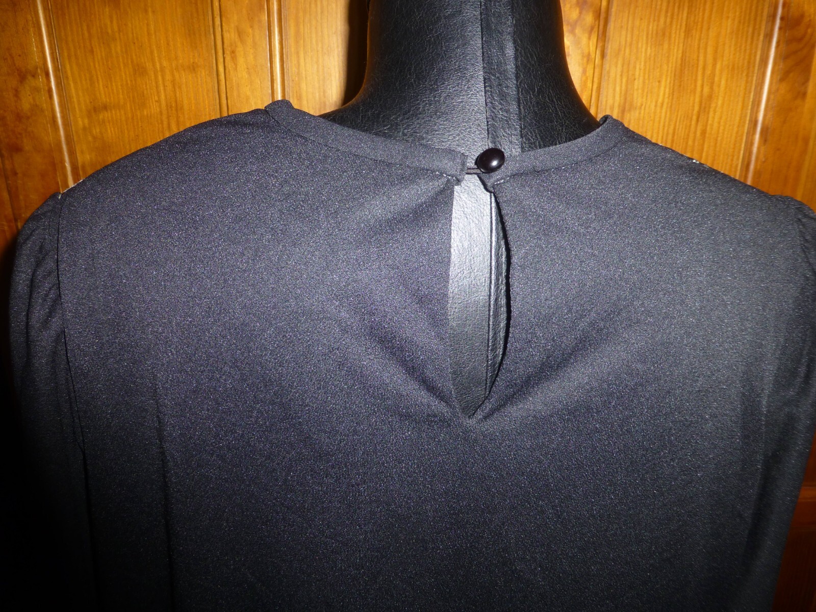 VTG 70s Black Shimmer glitter Micro Pleats Disco evening shift DRESS L XL