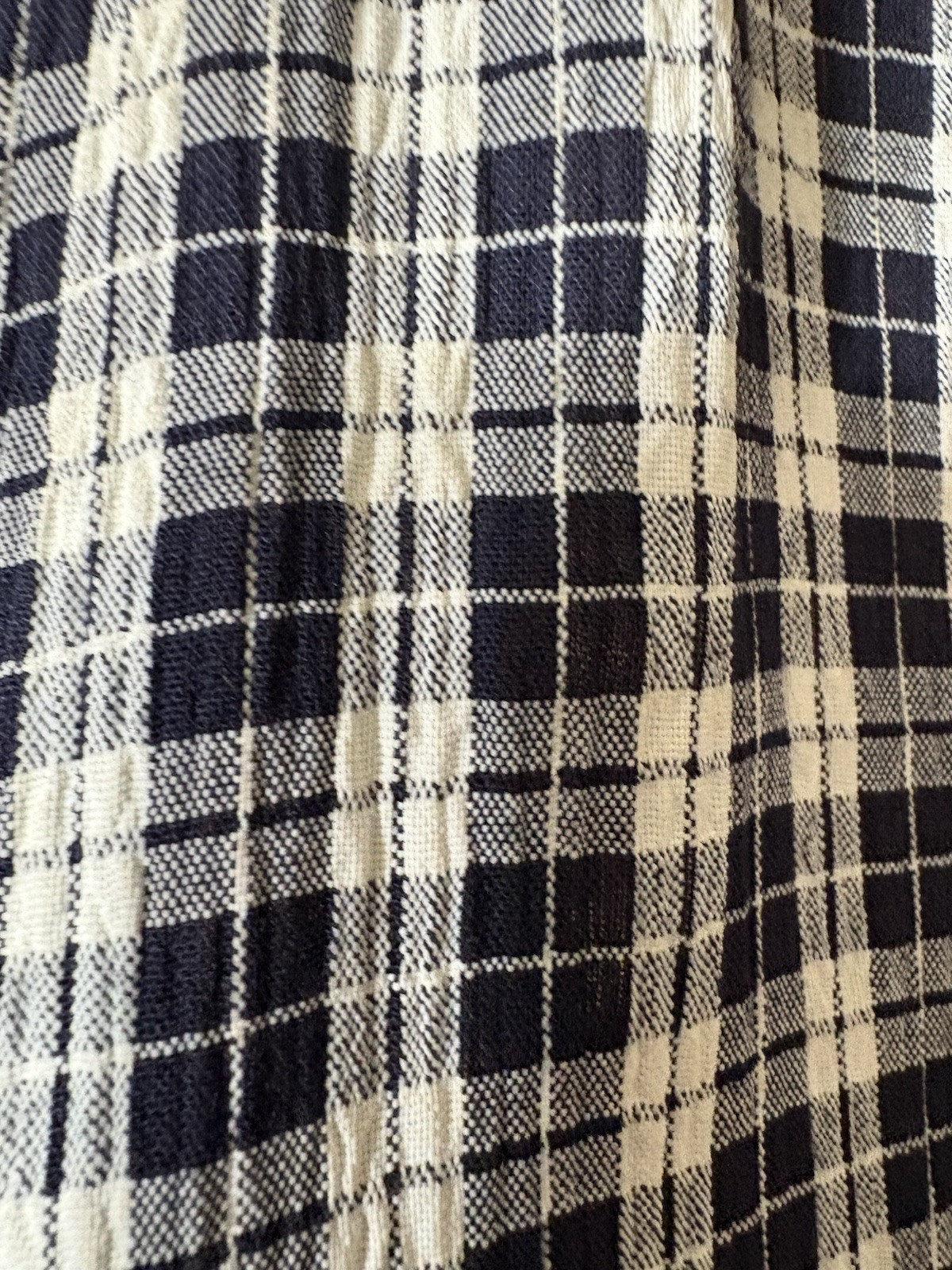 VTG 90s y2K Limited London Paris NY Blue Plaid GINGHAM DROP WAIST MAXI Dress S