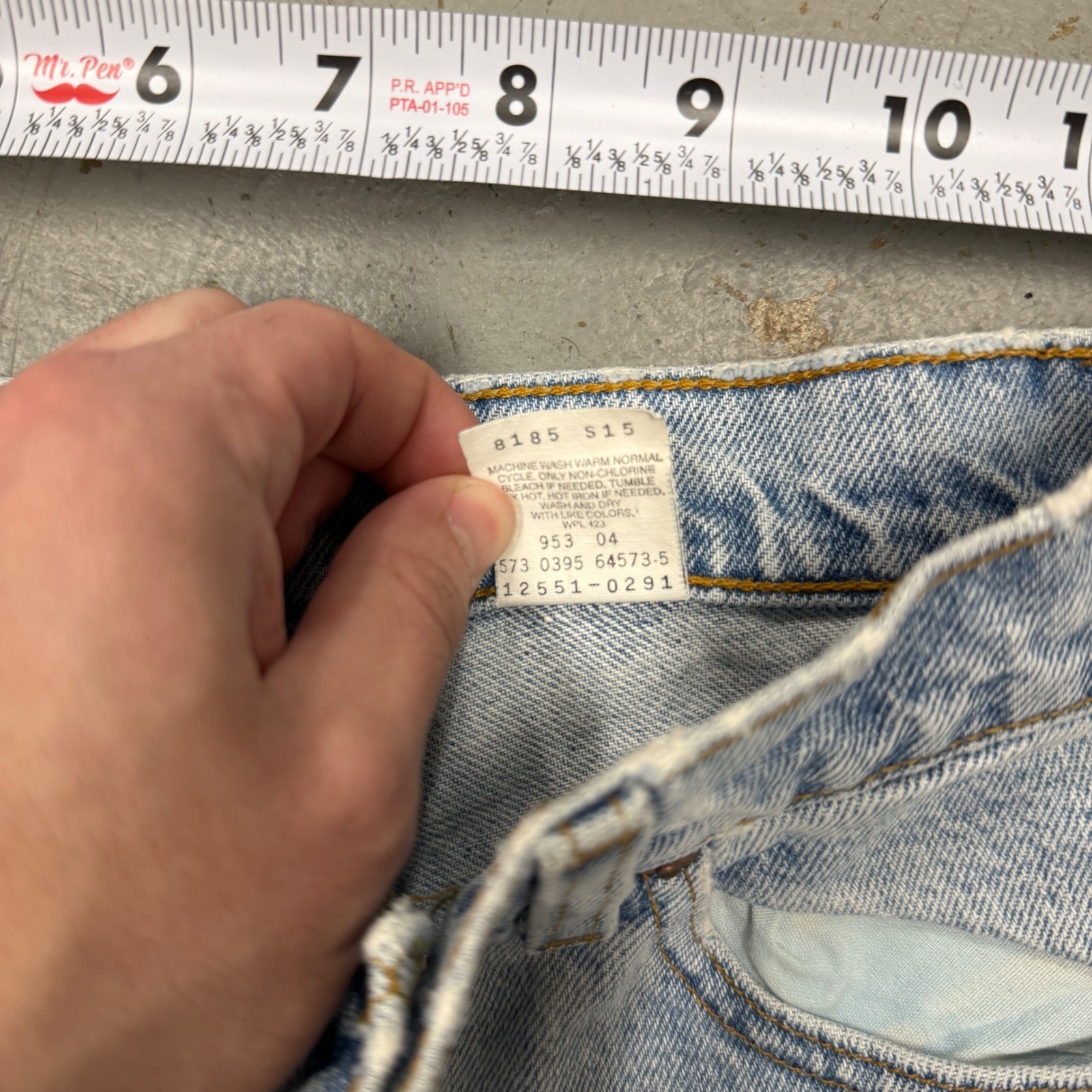 Vintage Levi’s 551 Jeans Light Wash High Rise Women’s Vintage USA Made 24 x 27