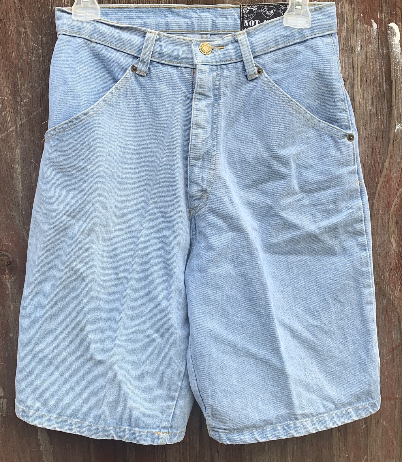 Not Guilty USA High Waist Denim Shorts 9/10 28 In Waist Talon 42 Zipper Jorts