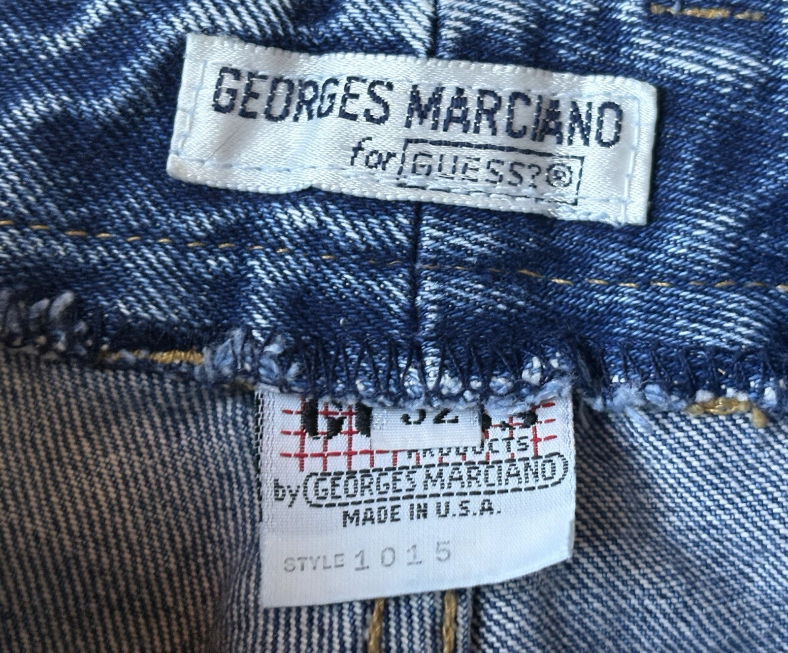 1988-89 Guess Acid Wash Style 1015 Marilyn Jeans 32, Measure 29×26